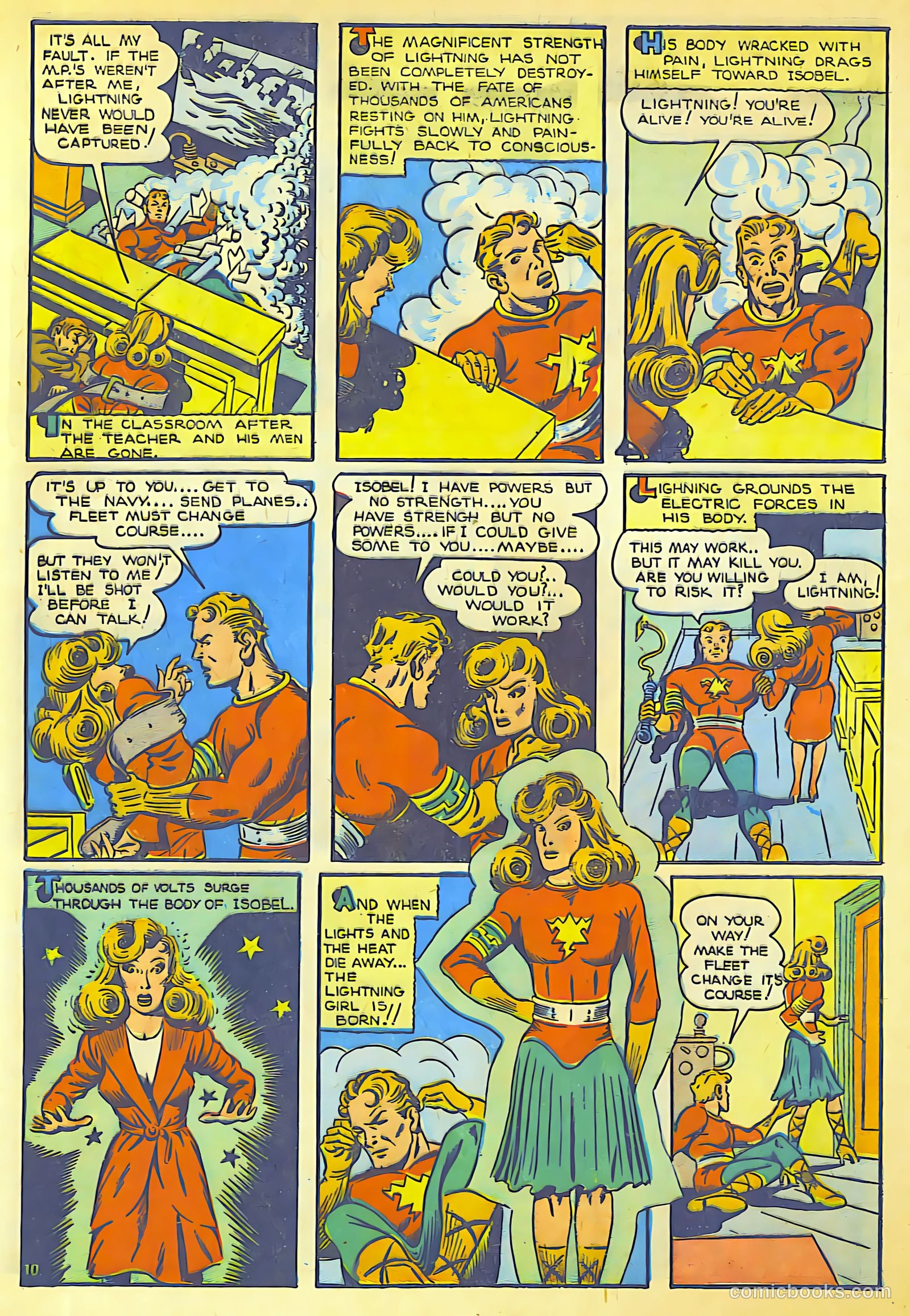 Lightning Comics #1 (1942) — page 12 of 66