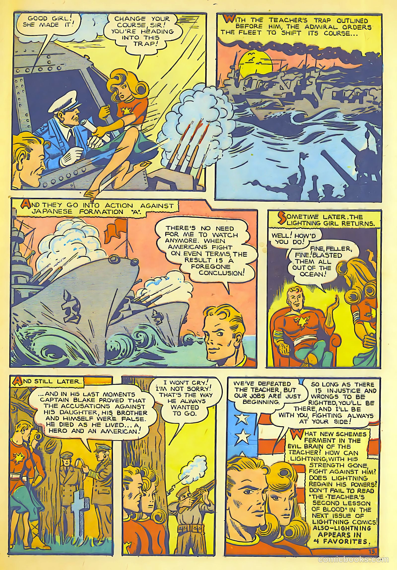 Lightning Comics #1 (1942) — page 15 of 66