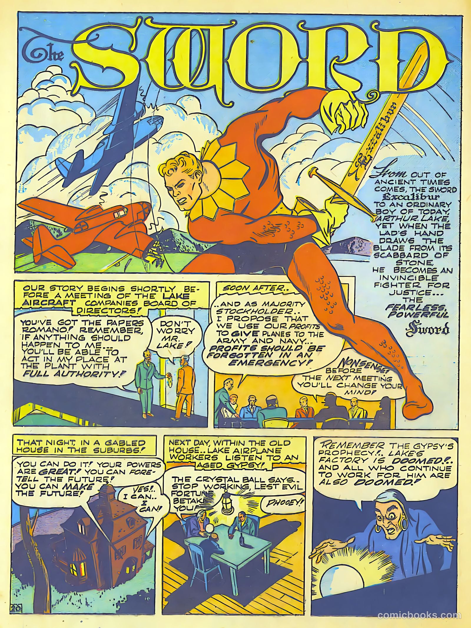 Lightning Comics #1 (1942) — page 22 of 66