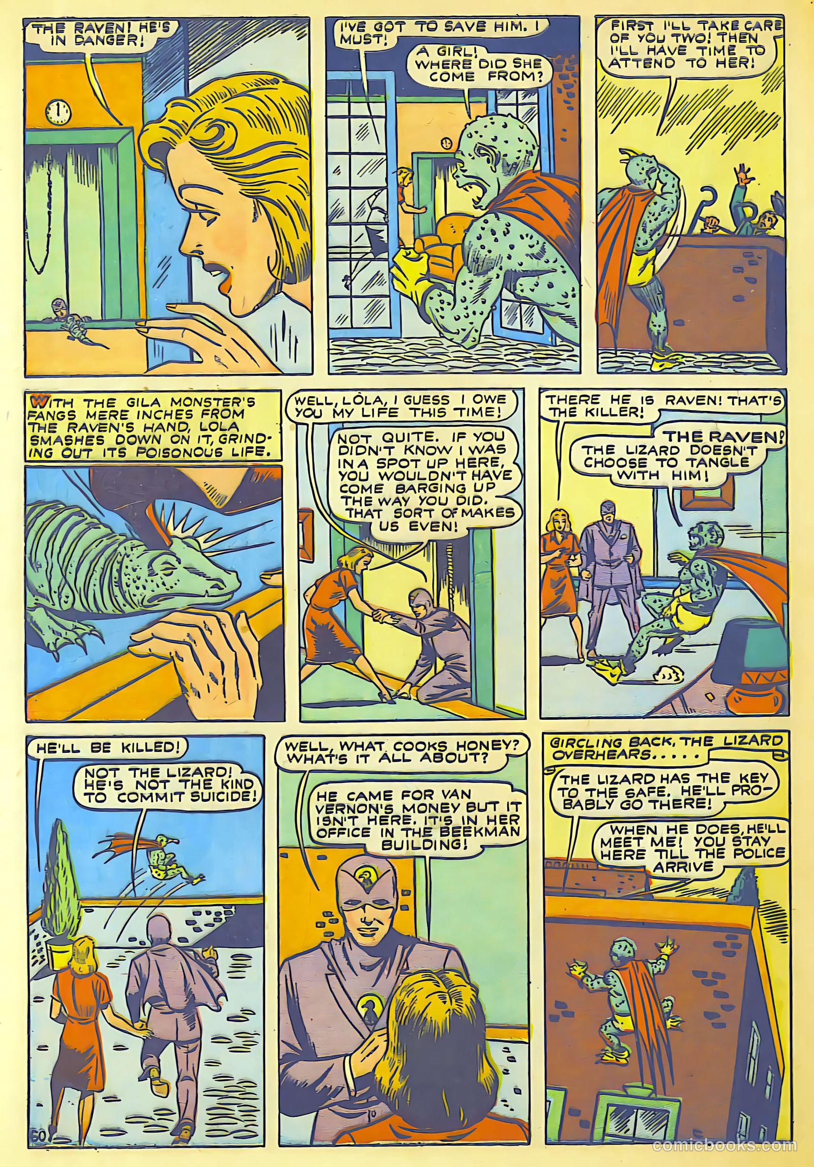 Lightning Comics #1 (1942) — page 60 of 66