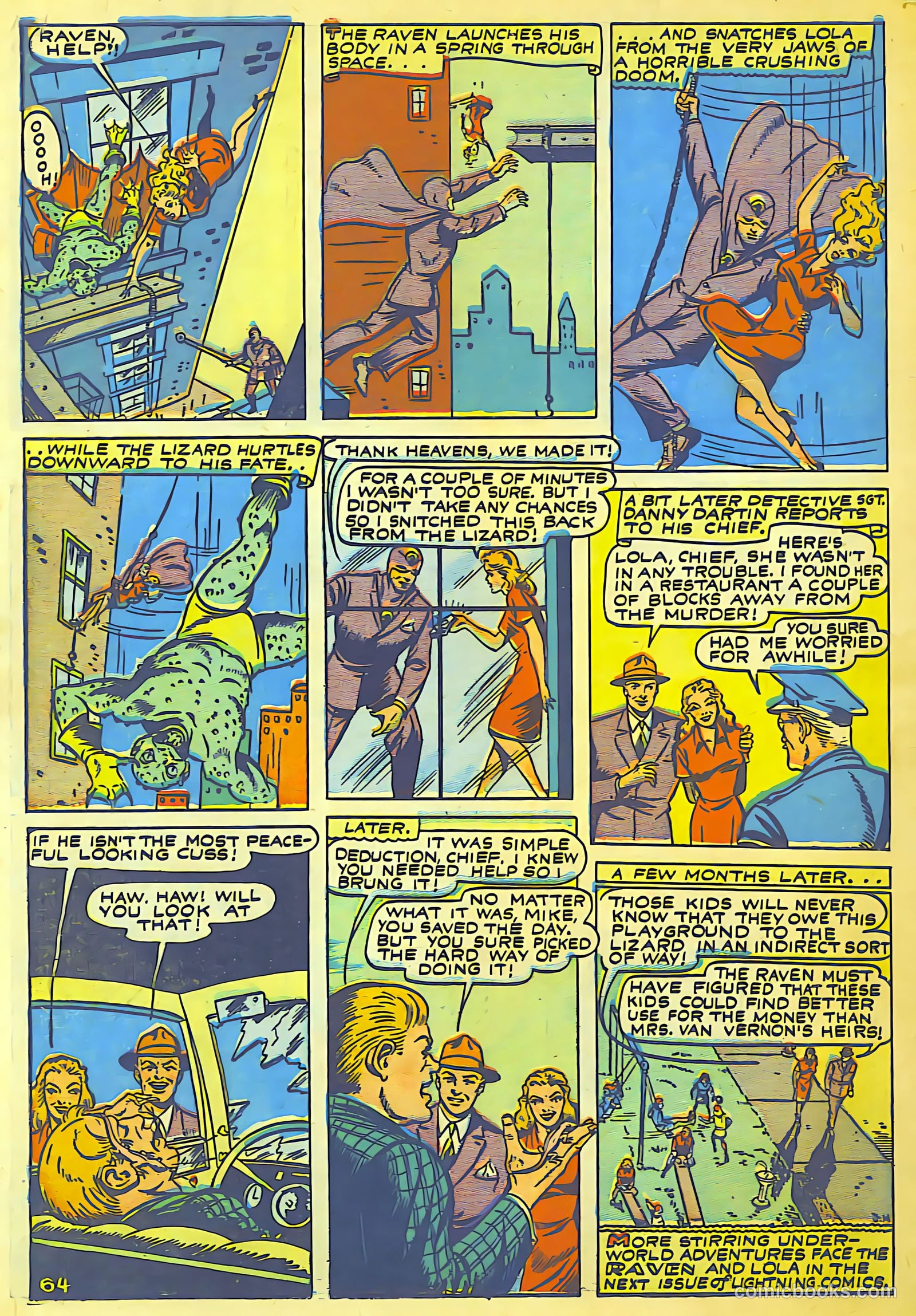 Lightning Comics #1 (1942) — page 64 of 66