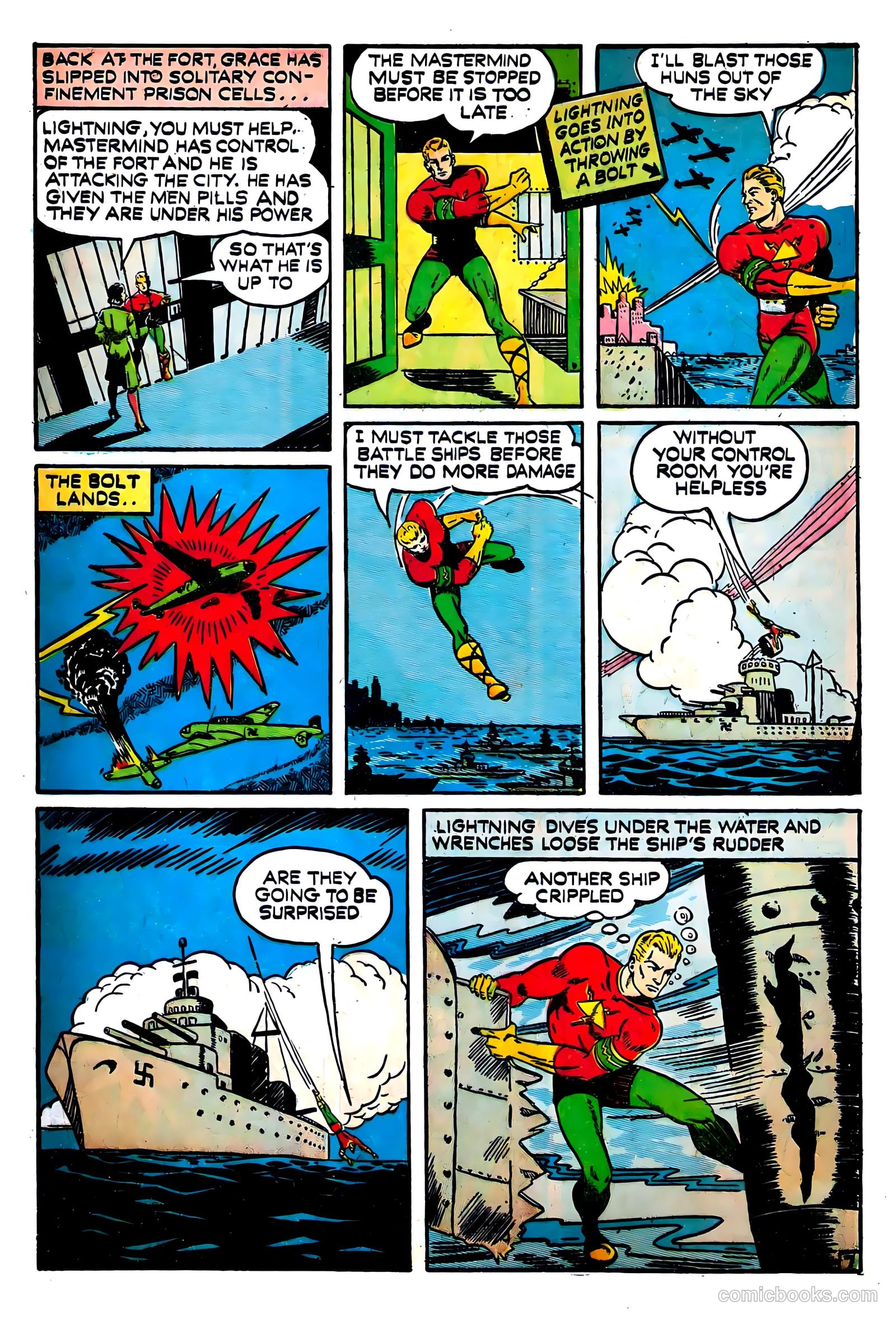Lightning Comics #2 (1941) — page 9 of 68