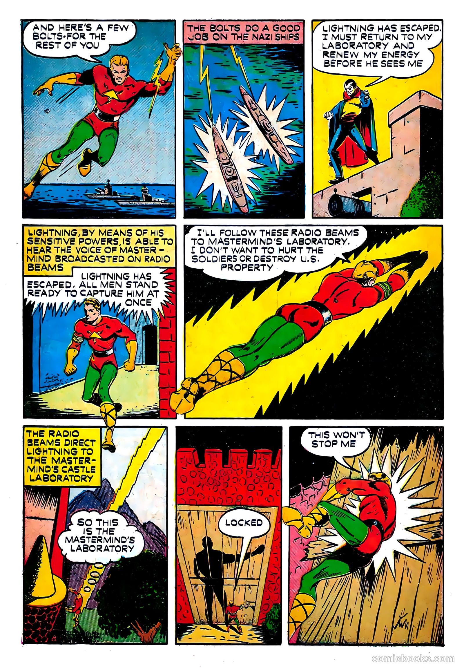Lightning Comics #2 (1941) — page 10 of 68
