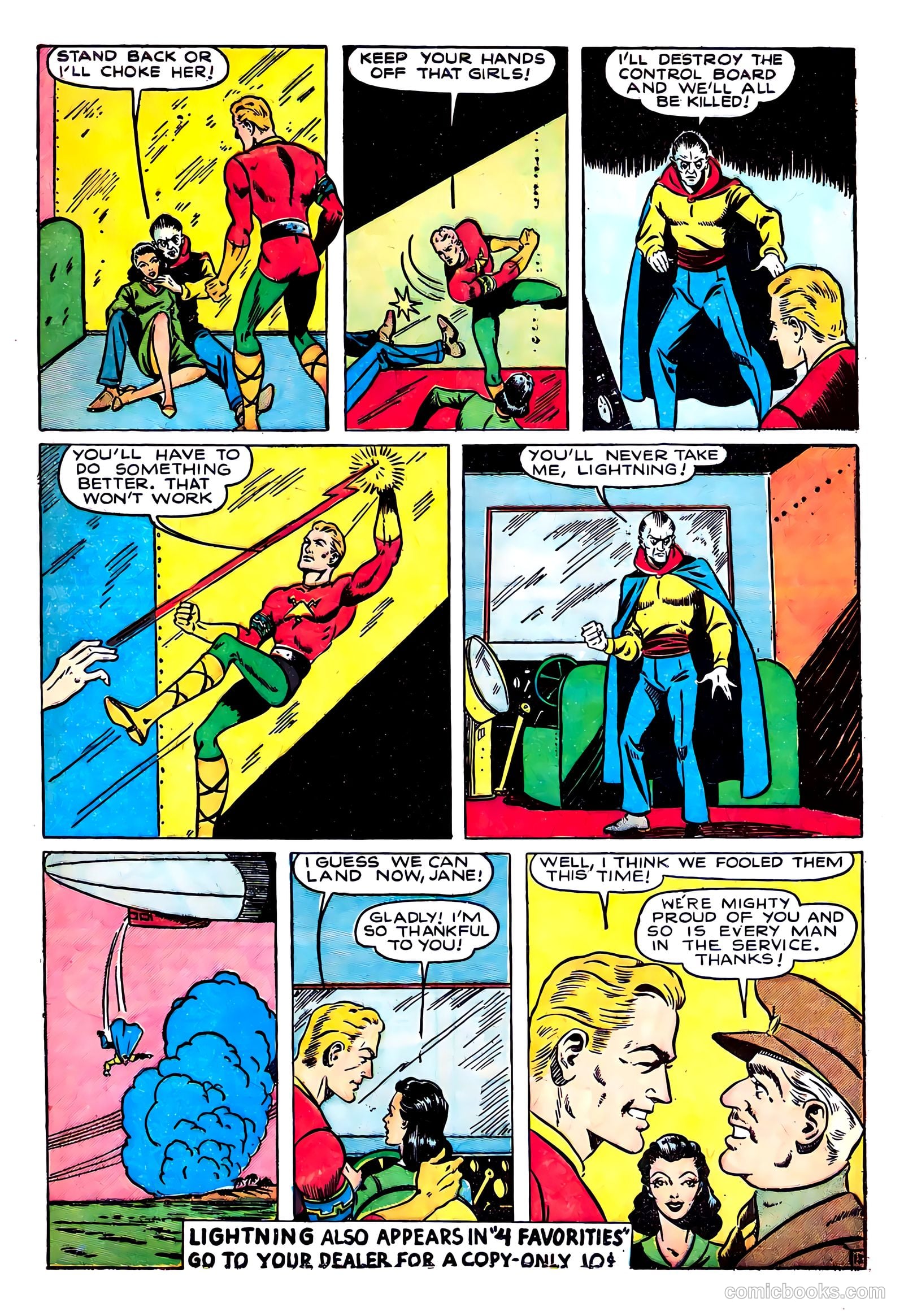 Lightning Comics #3 (1941) — page 15 of 68