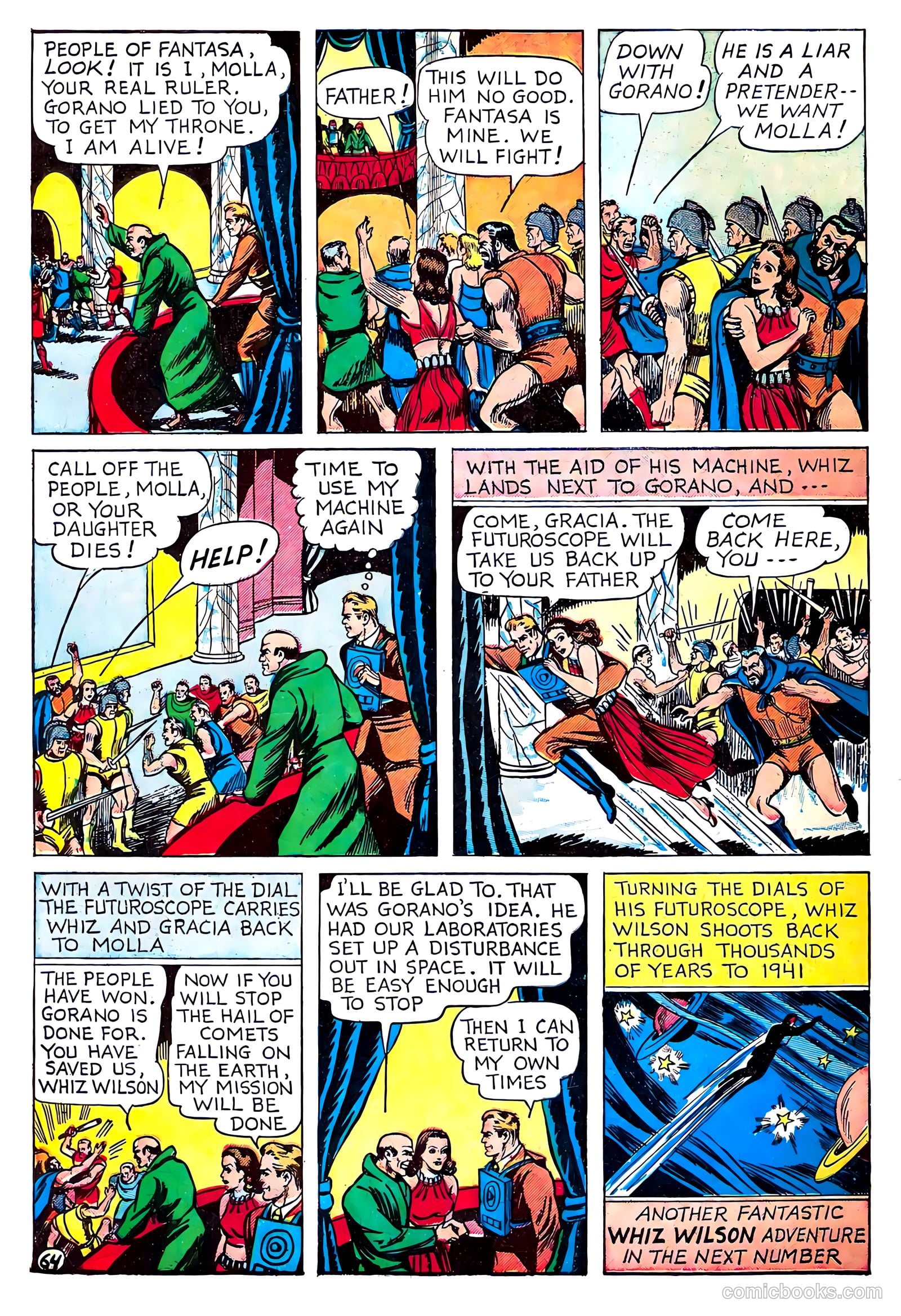 Lightning Comics #3 (1941) — page 66 of 68