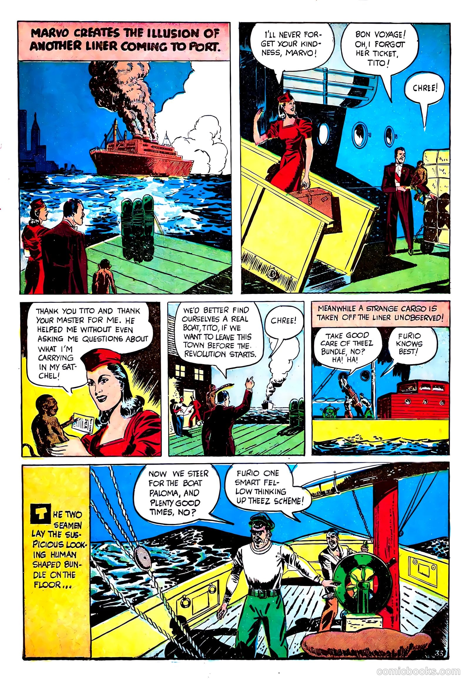 Lightning Comics #3 (1941) — page 35 of 68