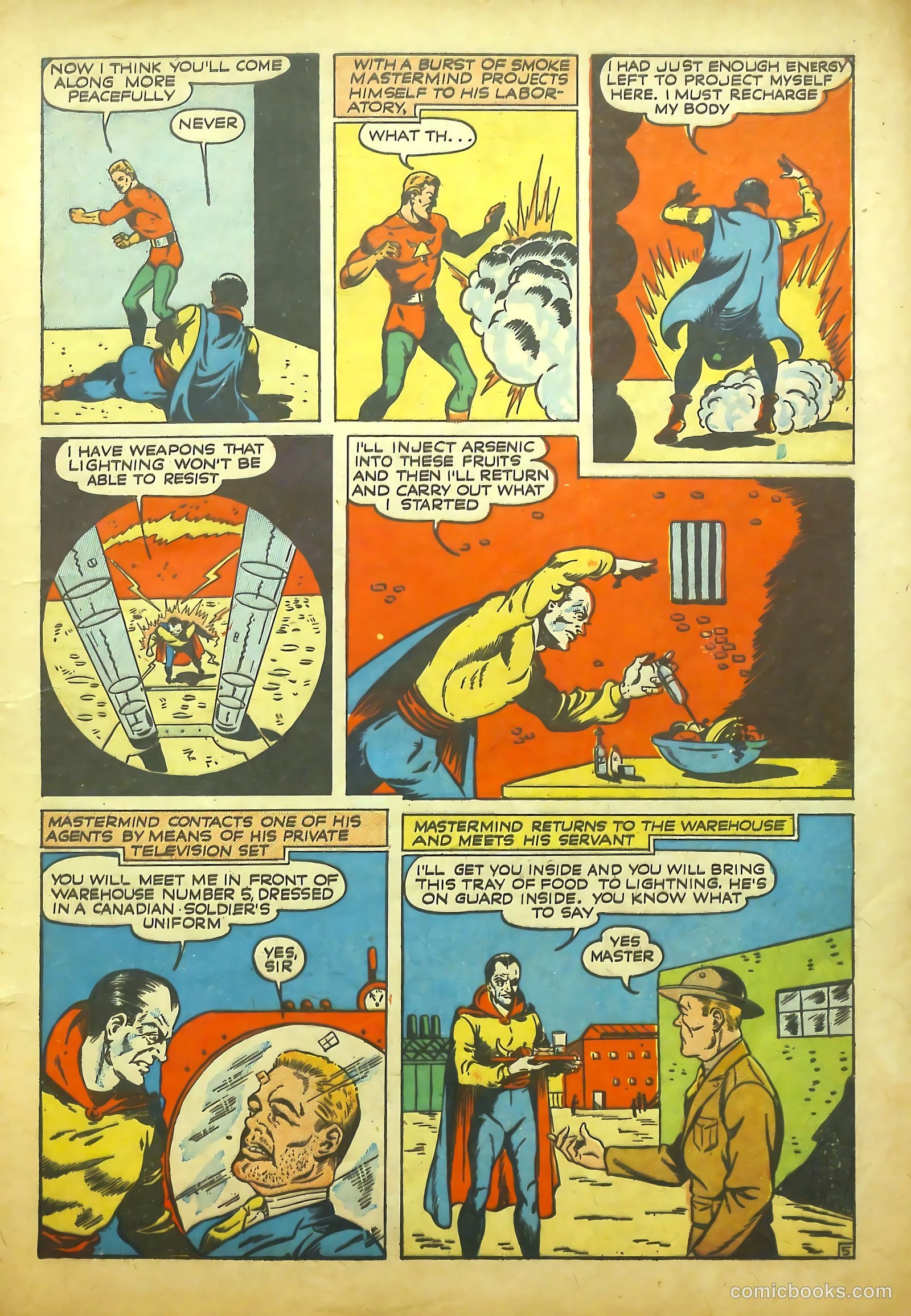 Lightning Comics #4 (1941) — page 6 of 66