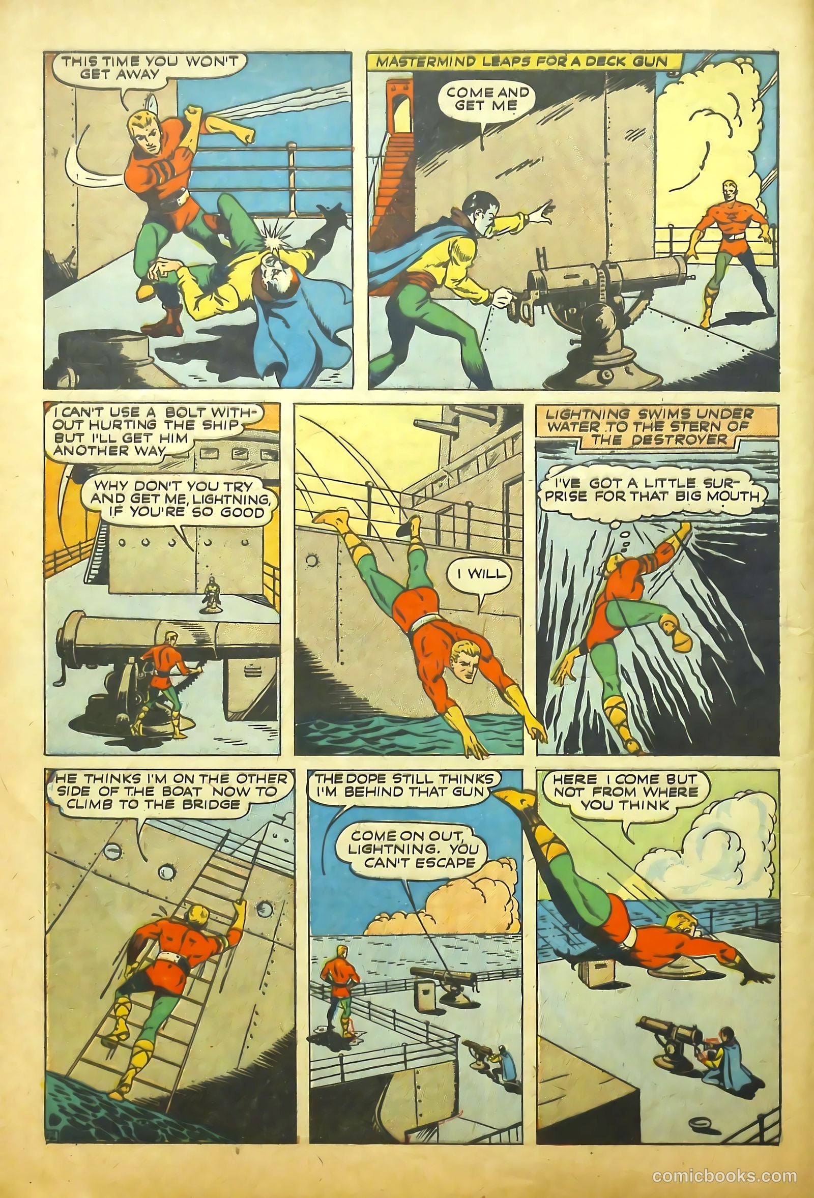 Lightning Comics #4 (1941) — page 13 of 66
