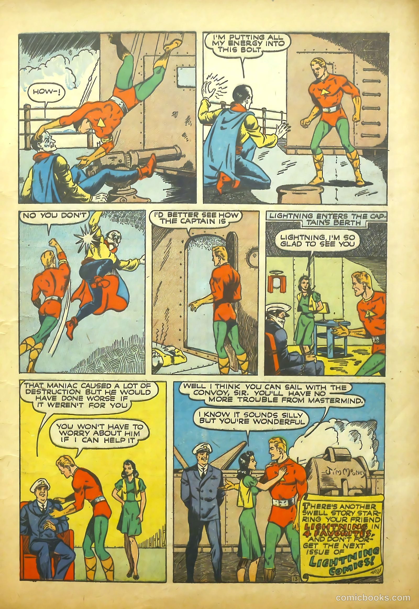 Lightning Comics #4 (1941) — page 14 of 66