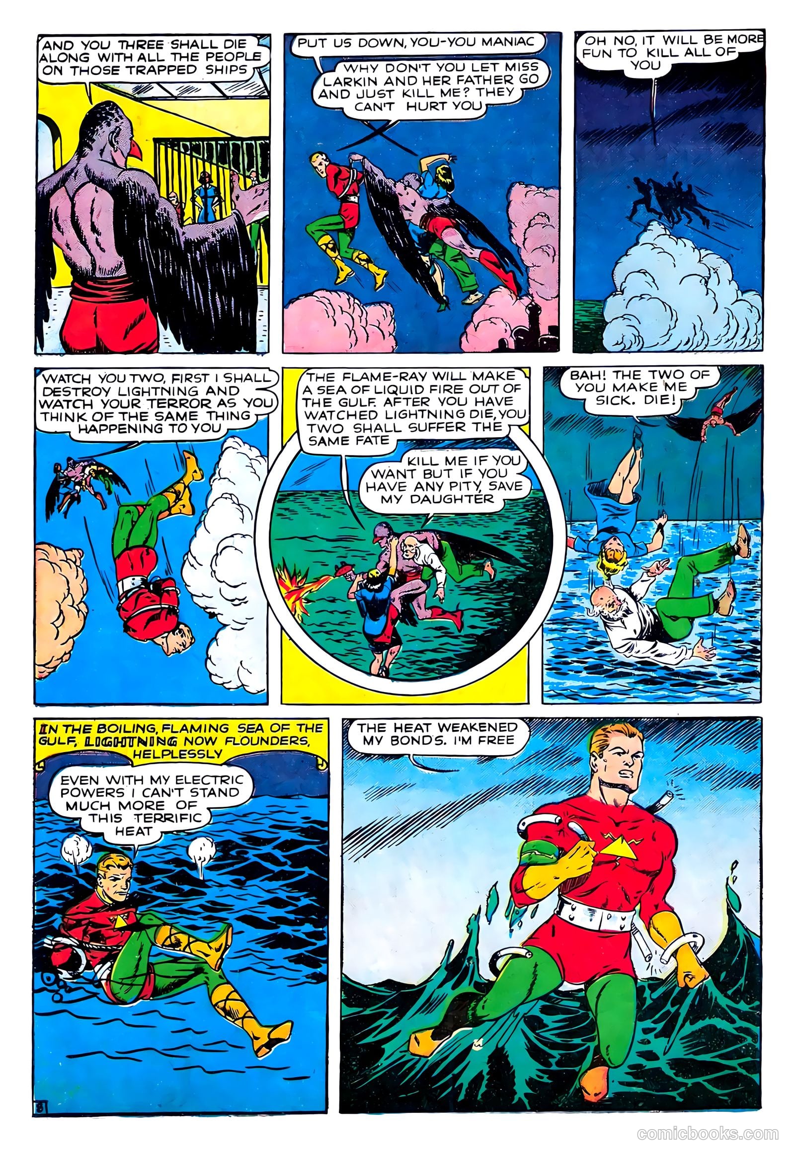 Lightning Comics #5 (1942) — page 12 of 72