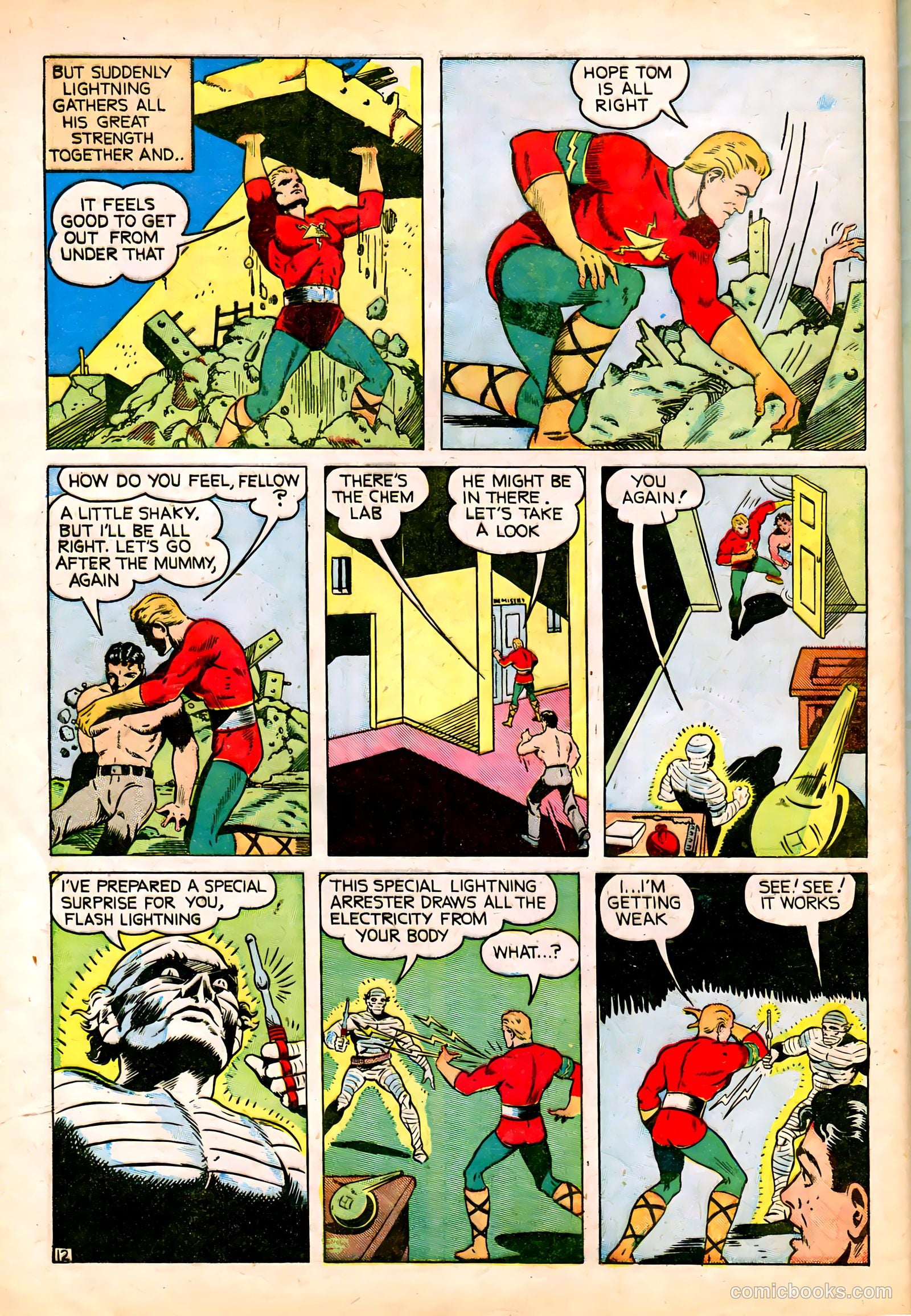 Lightning Comics #6 (1942) — page 14 of 68
