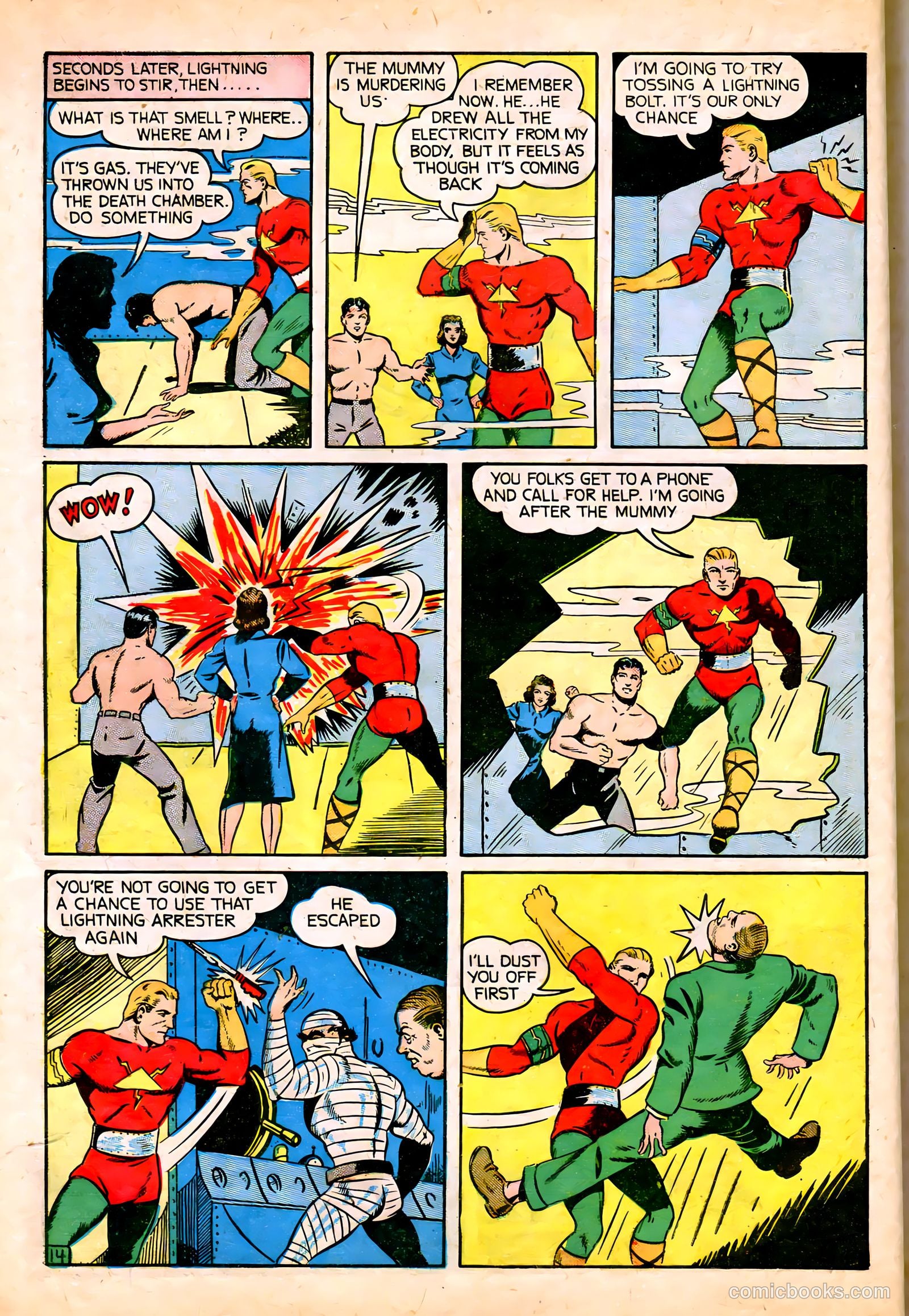 Lightning Comics #6 (1942) — page 16 of 68