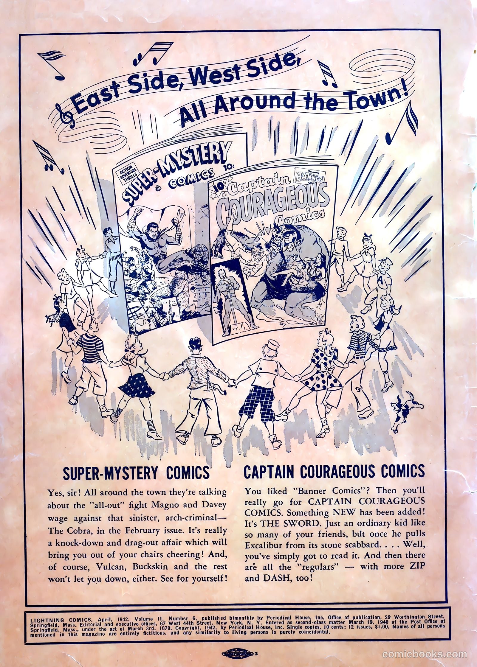 Lightning Comics #6 (1942) — page 2 of 68
