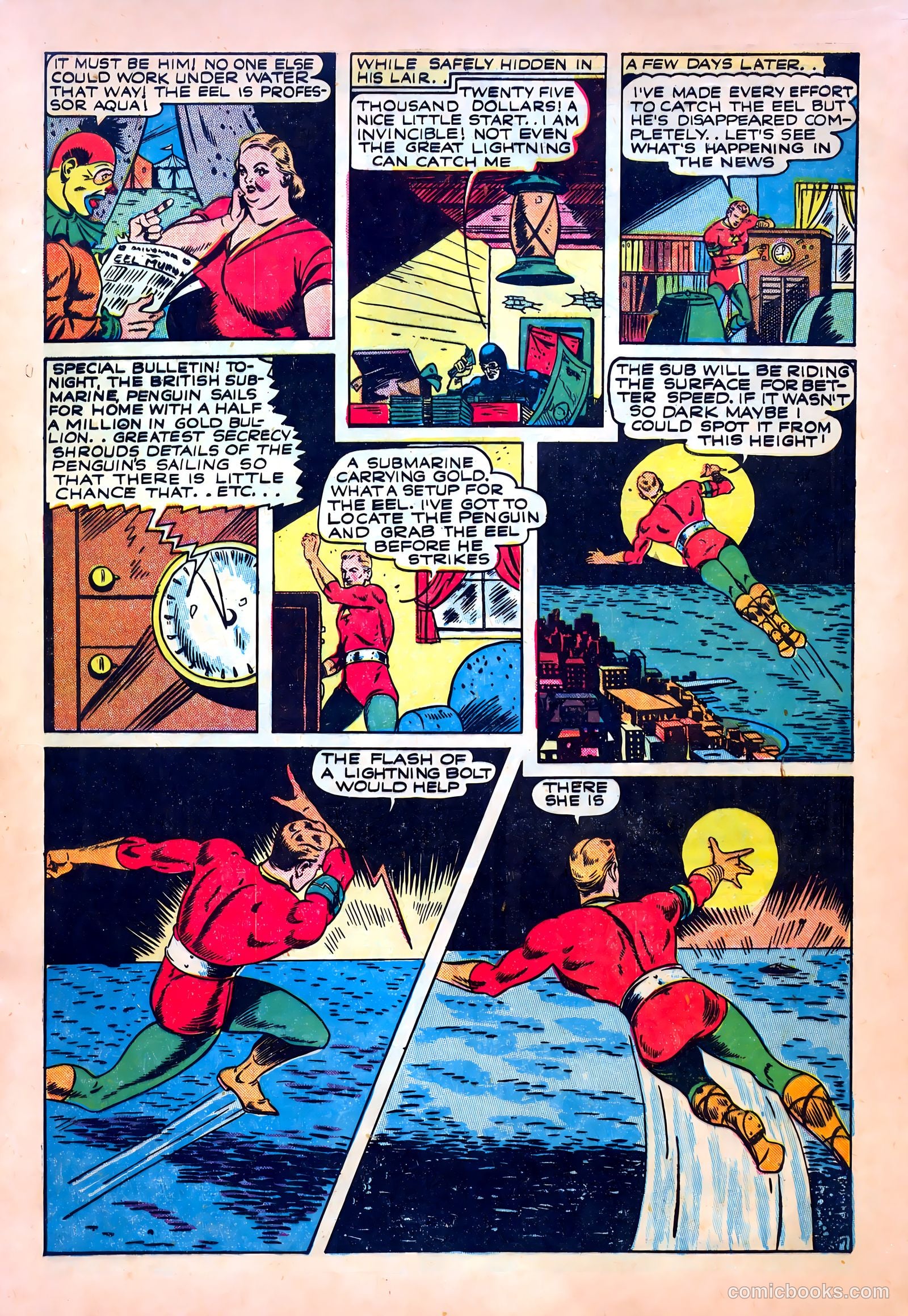 Lightning Comics #6 (1942) — page 9 of 68