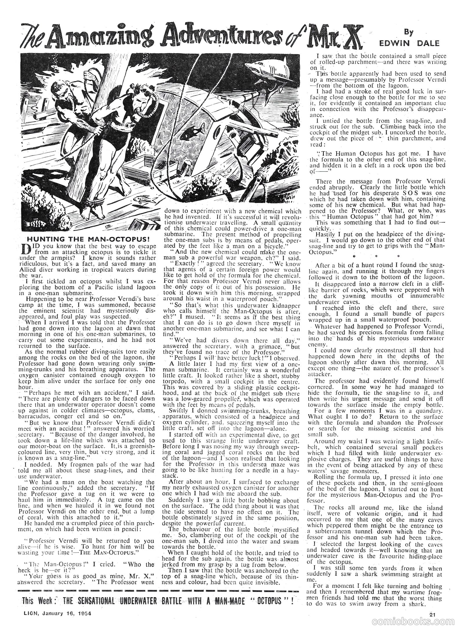 Lion #100 (1954) — page 21 of 24