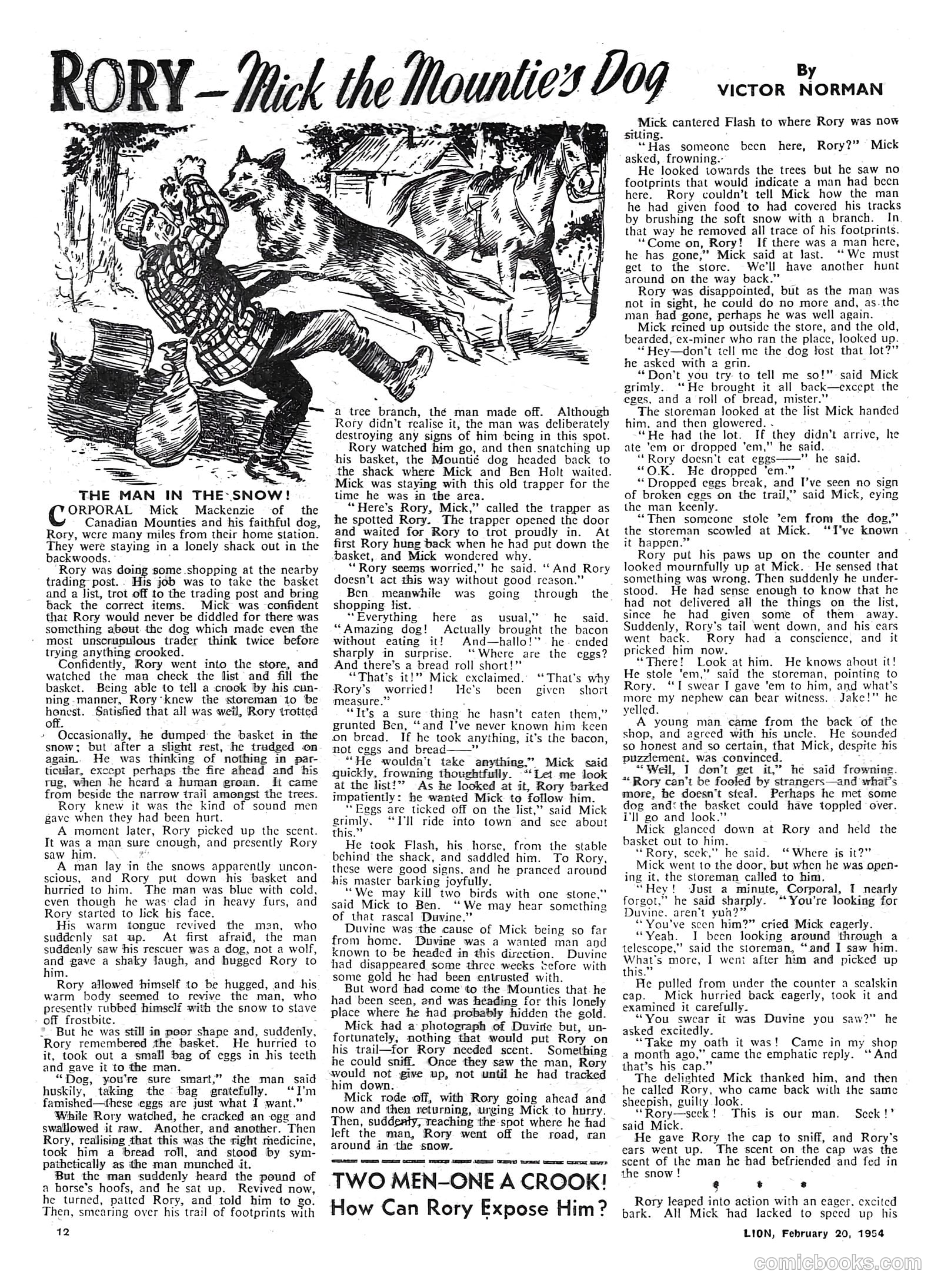 Lion #105 (1954) — page 12 of 20