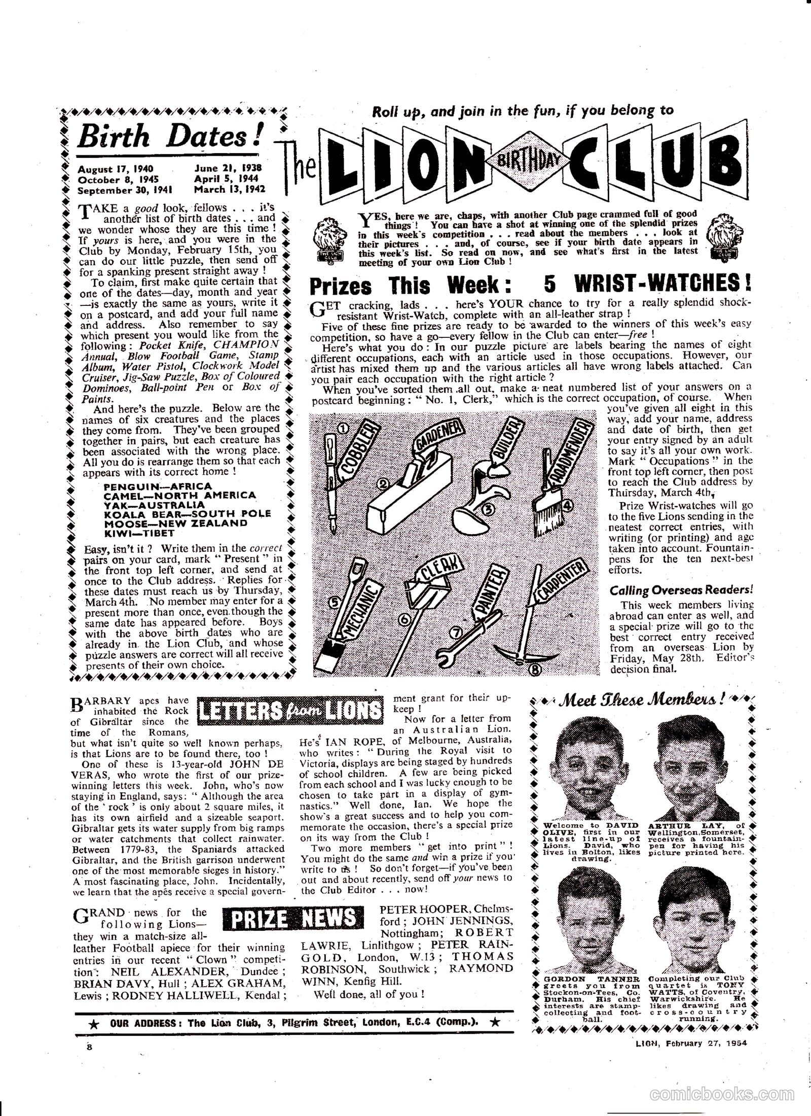 Lion #106 (1954) — page 8 of 20