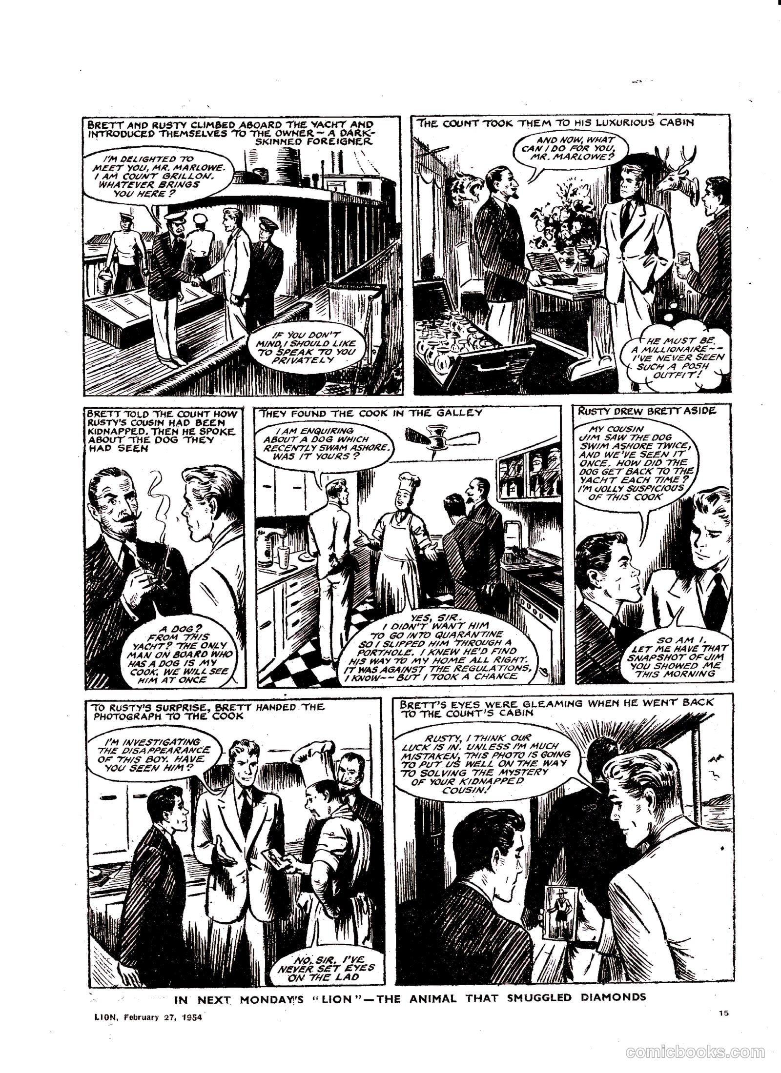 Lion #106 (1954) — page 15 of 20