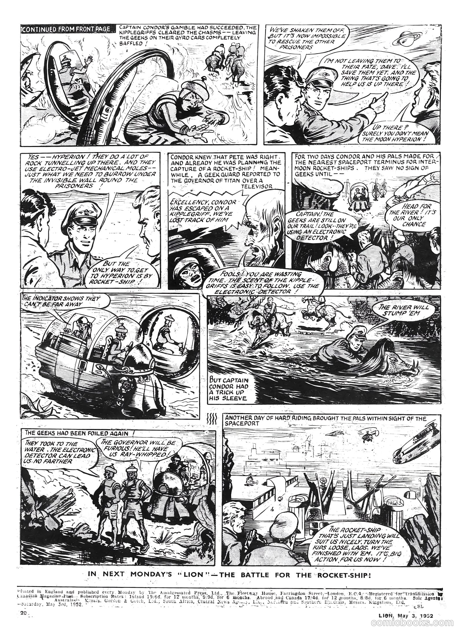 Lion #11 (1952) — page 20 of 20
