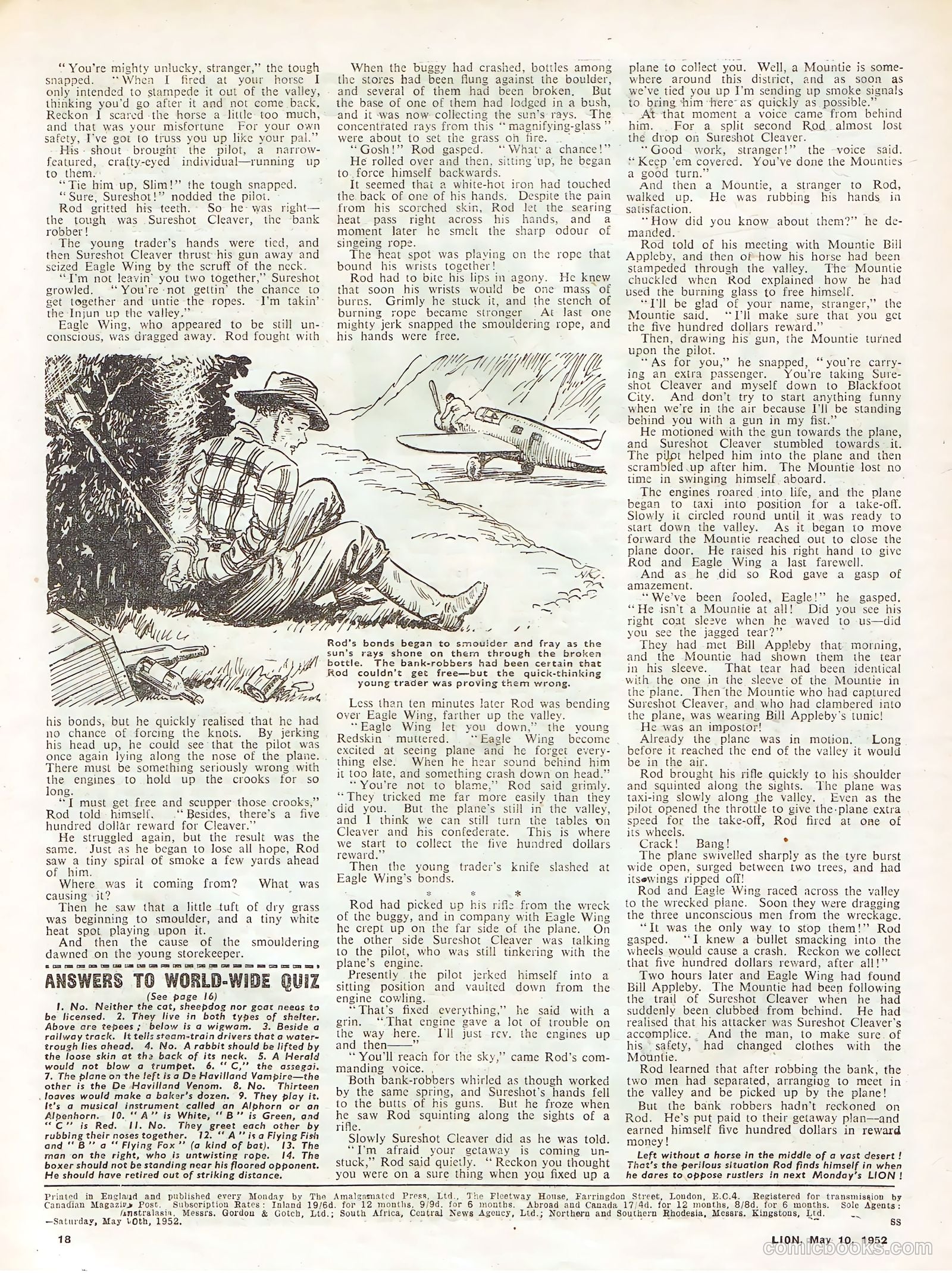 Lion #12 (1952) — page 18 of 20