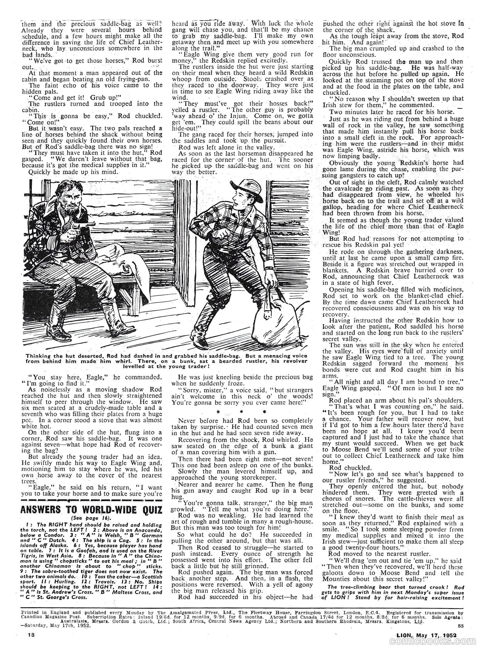 Lion #13 (1952) — page 18 of 20