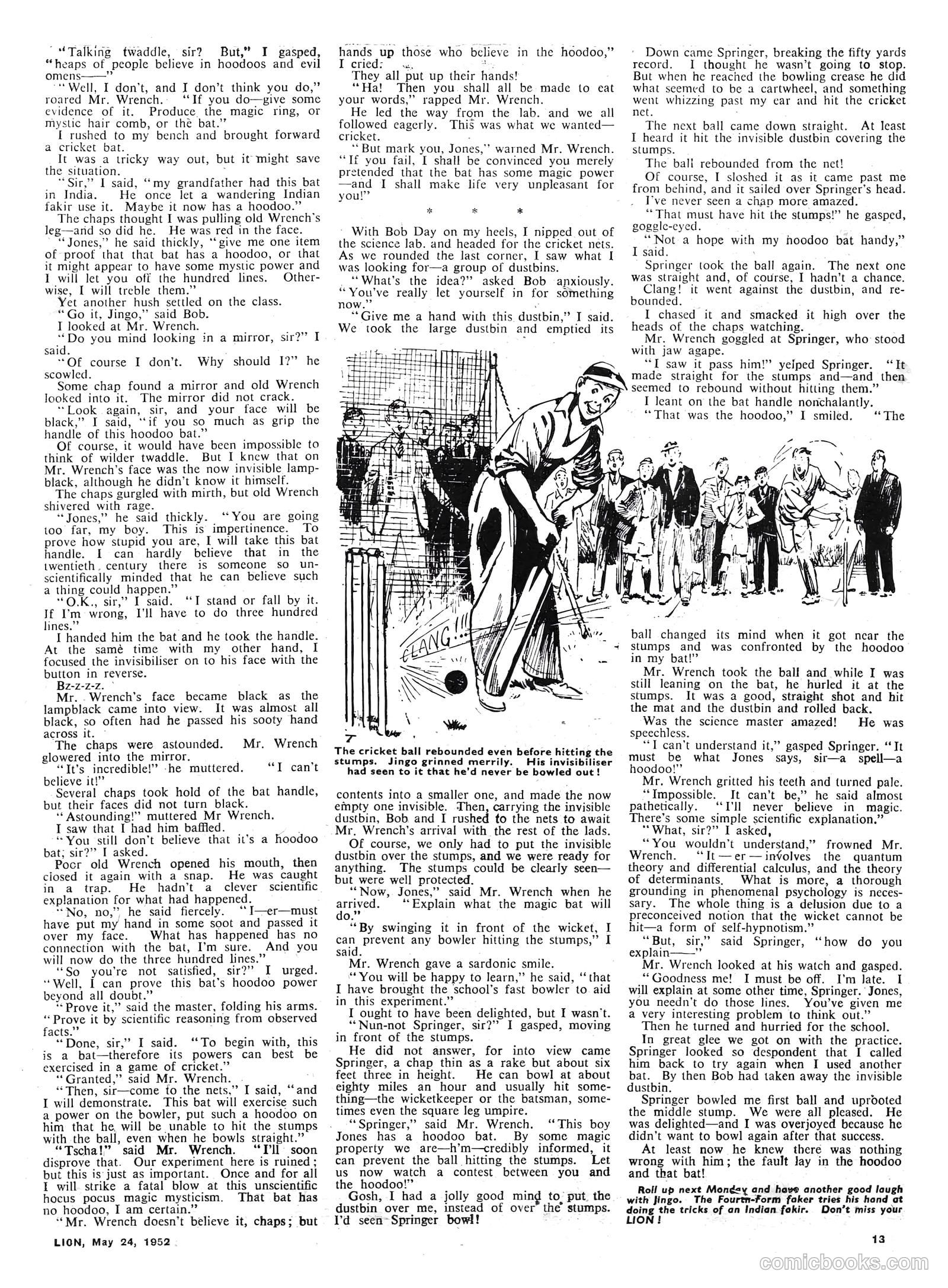 Lion #14 (1952) — page 13 of 20