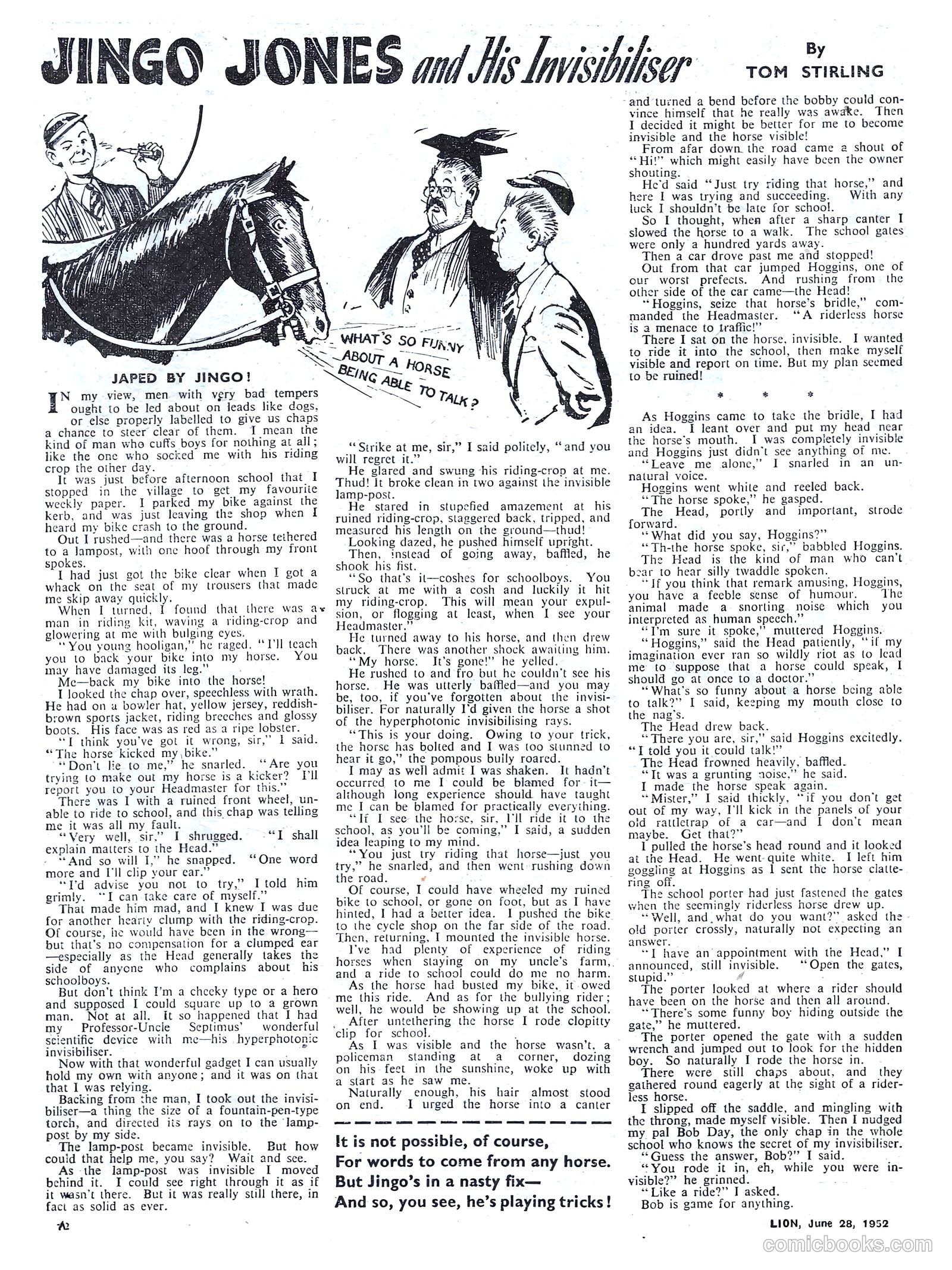 Lion #19 (1952) — page 12 of 20