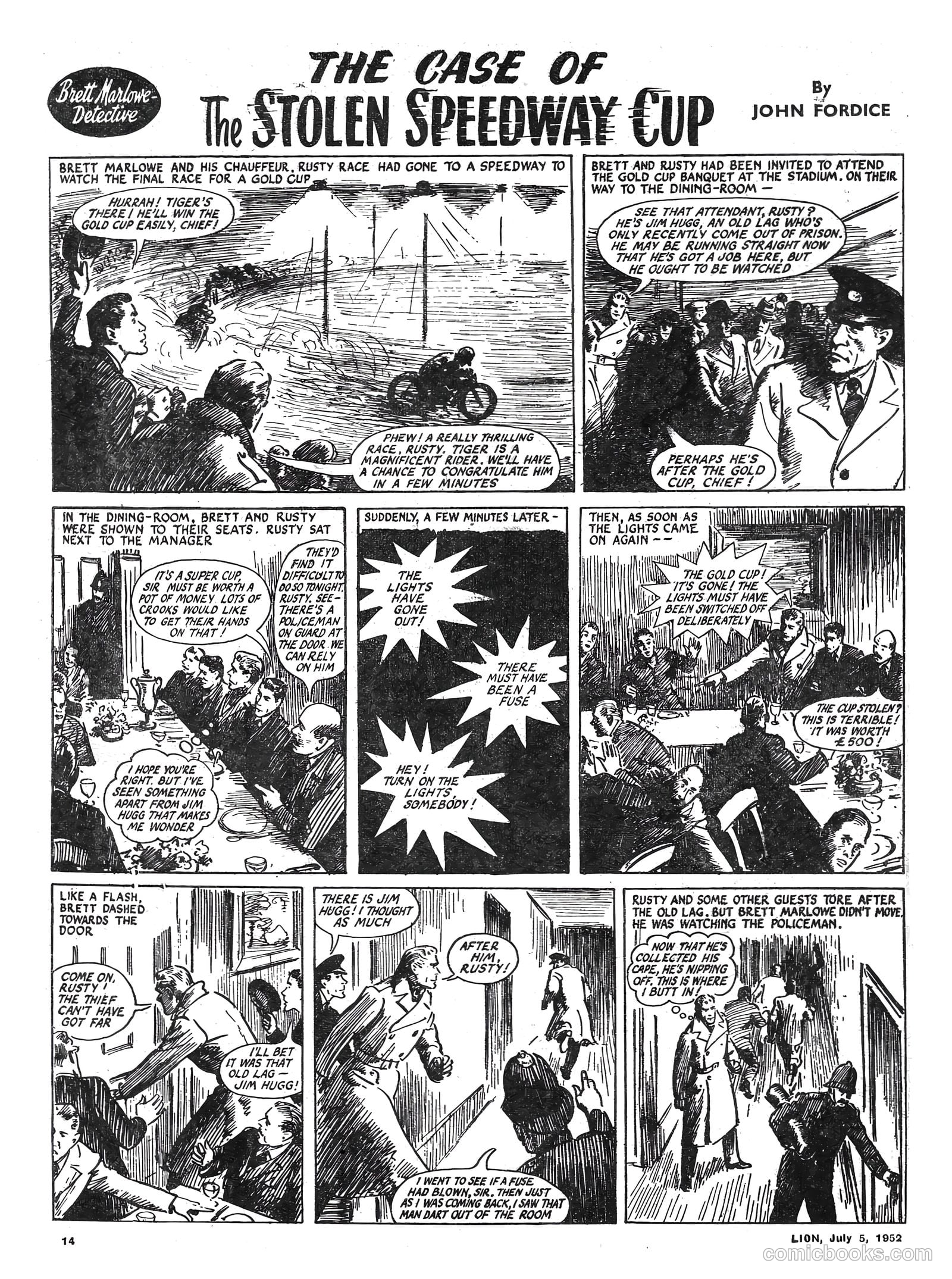 Lion #20 (1952) — page 14 of 20