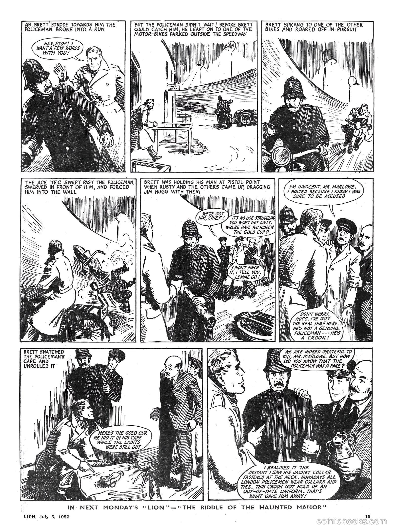 Lion #20 (1952) — page 15 of 20