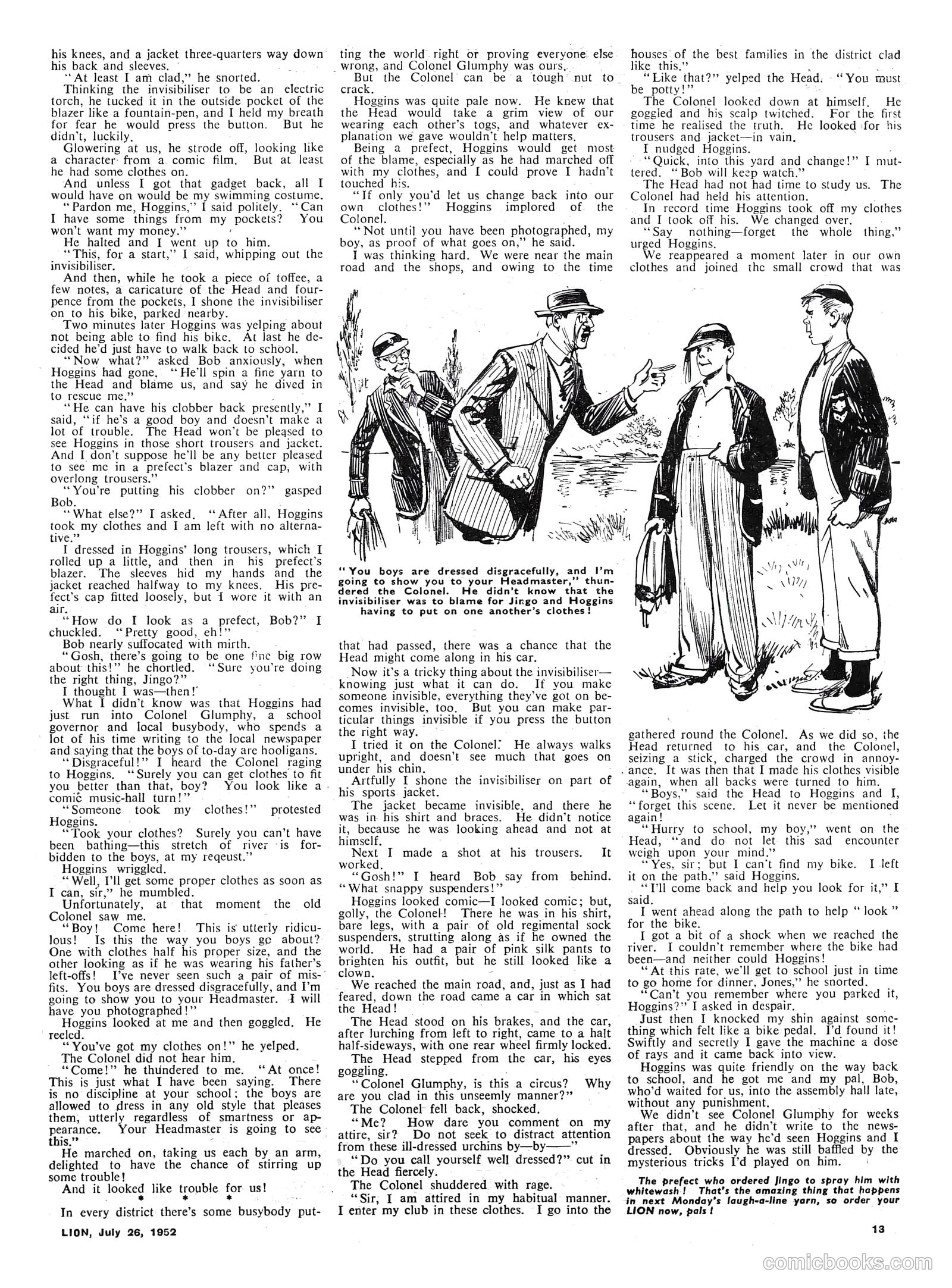 Lion #23 (1952) — page 13 of 20