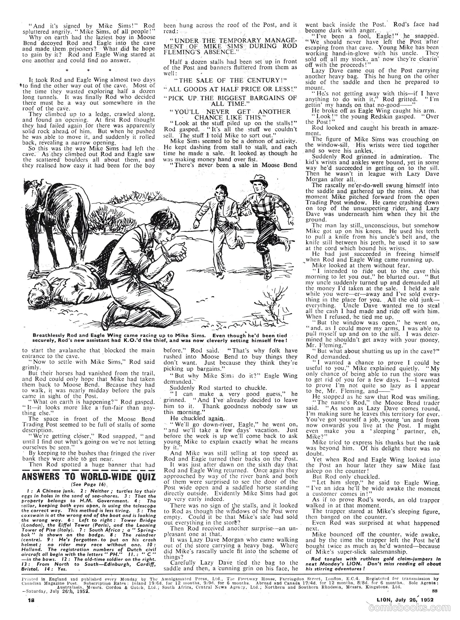 Lion #23 (1952) — page 18 of 20