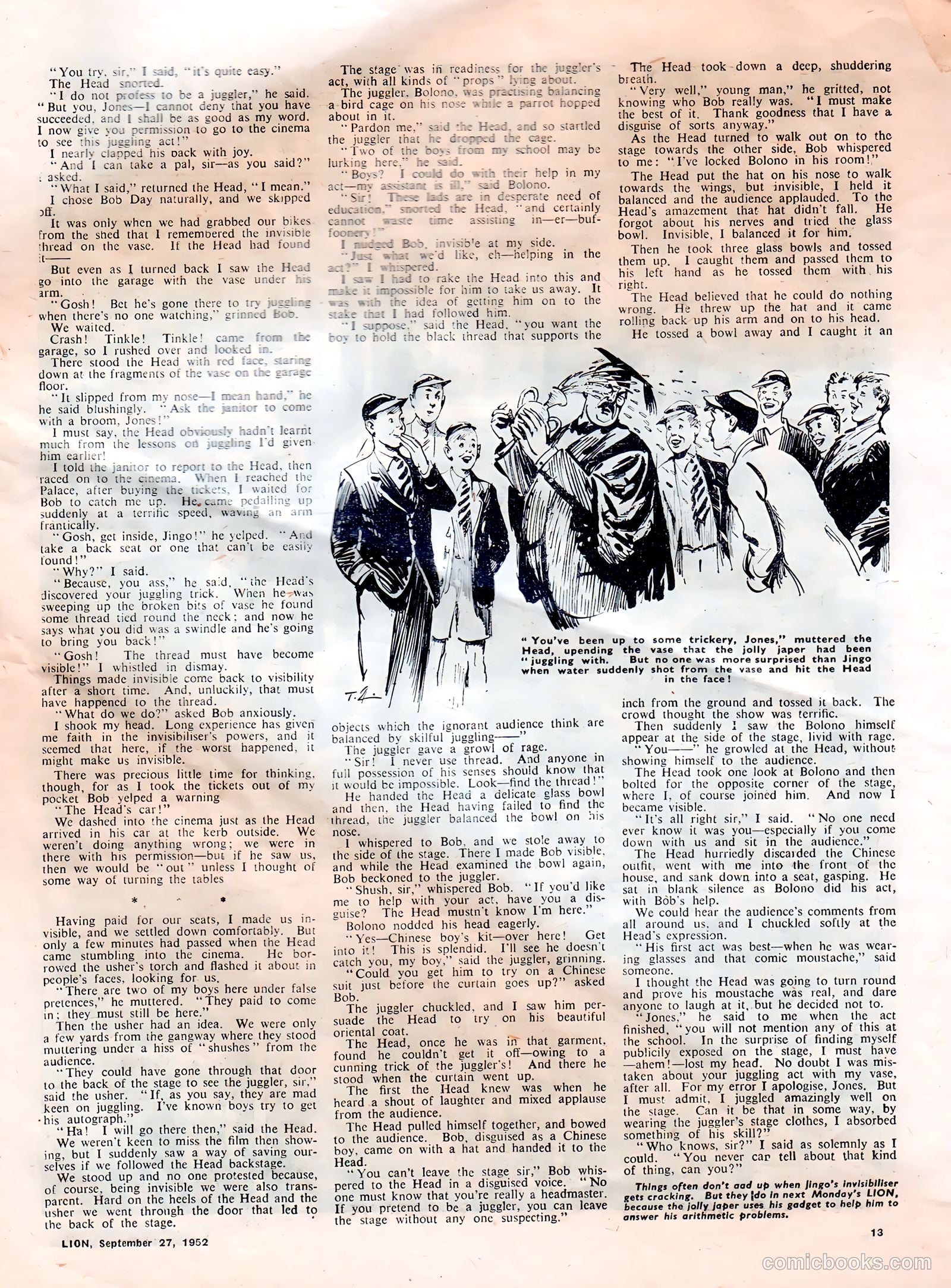 Lion #32 (1952) — page 13 of 20