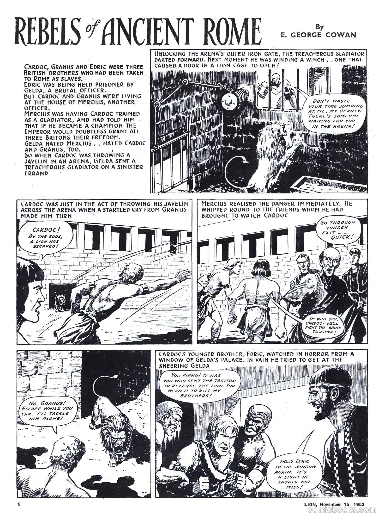 Lion #39 (1952) — page 6 of 20