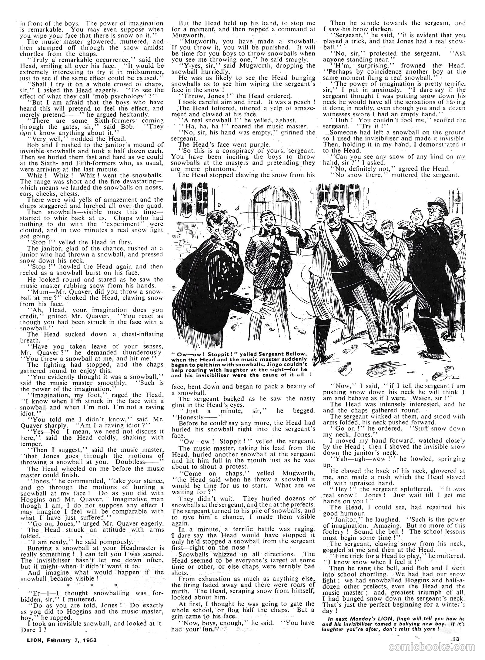 Lion #51 (1953) — page 13 of 20
