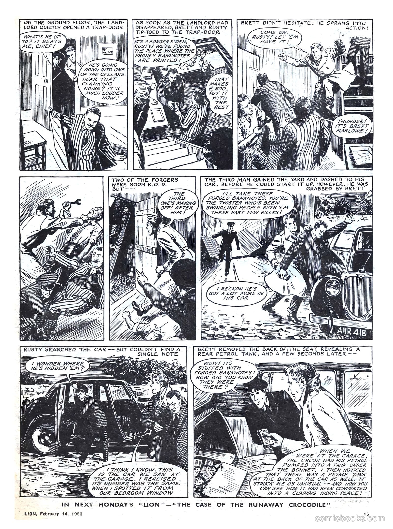 Lion #52 (1953) — page 15 of 20