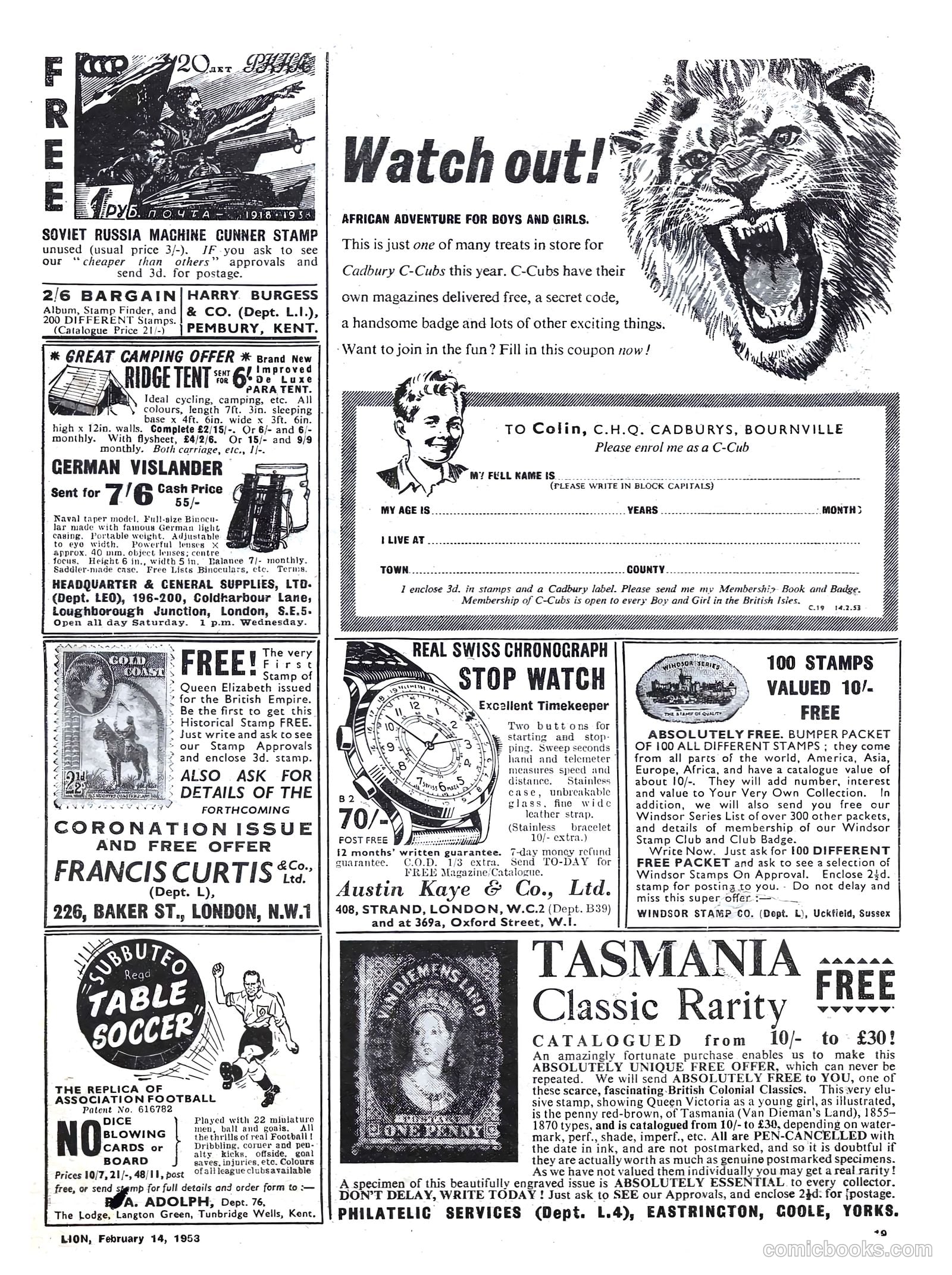 Lion #52 (1953) — page 19 of 20