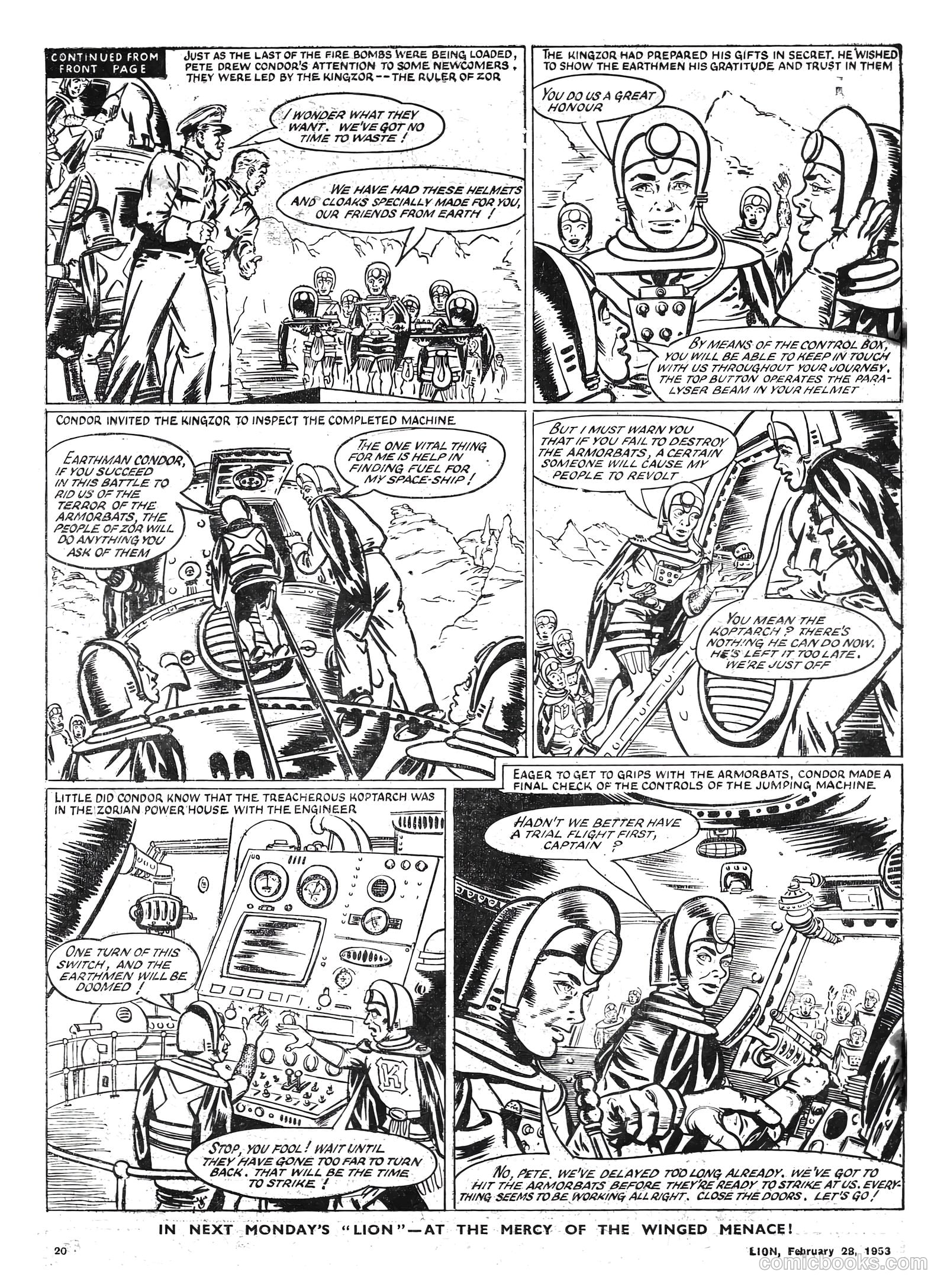 Lion #54 (1953) — page 20 of 20