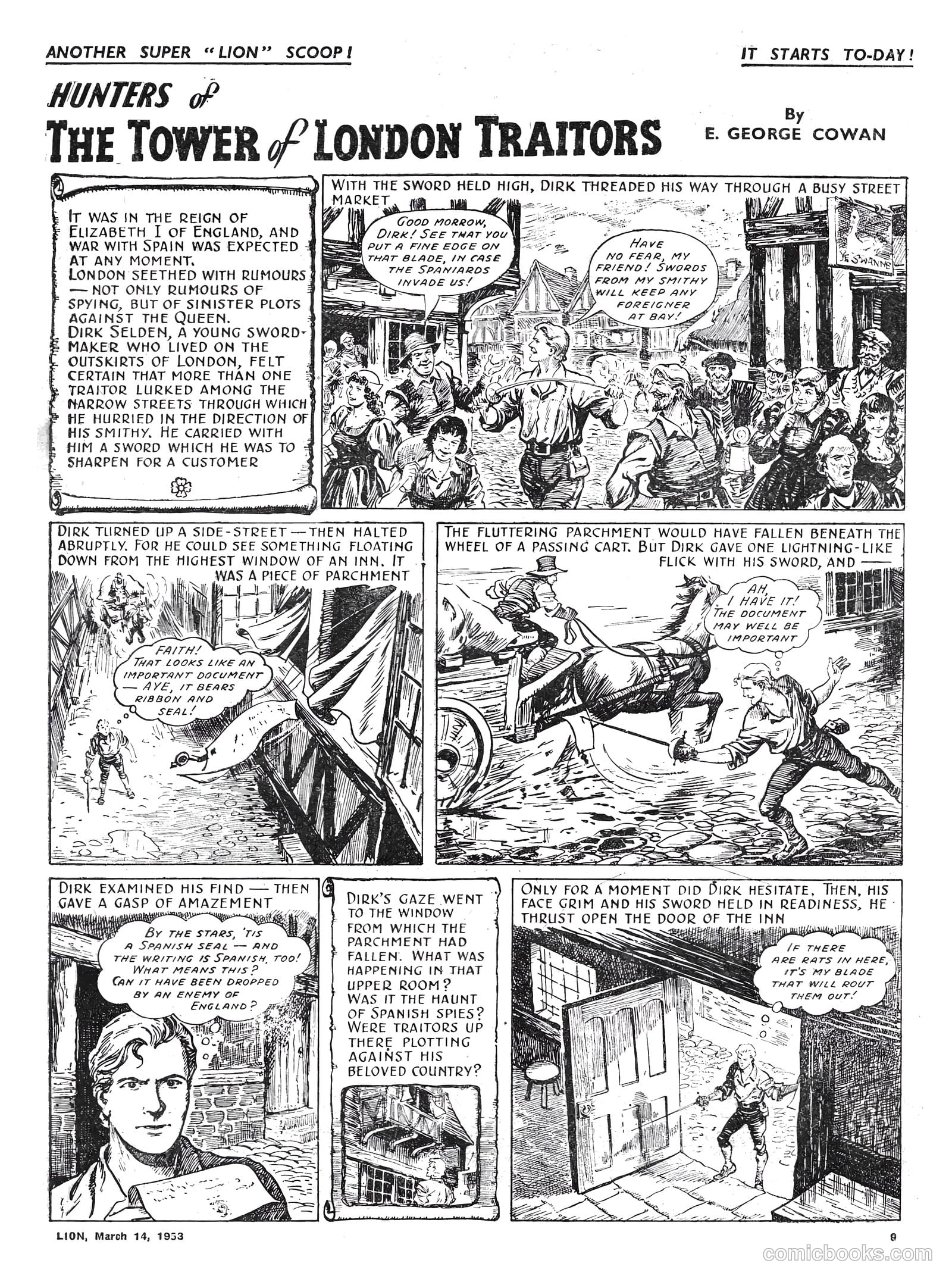 Lion #56 (1953) — page 9 of 20
