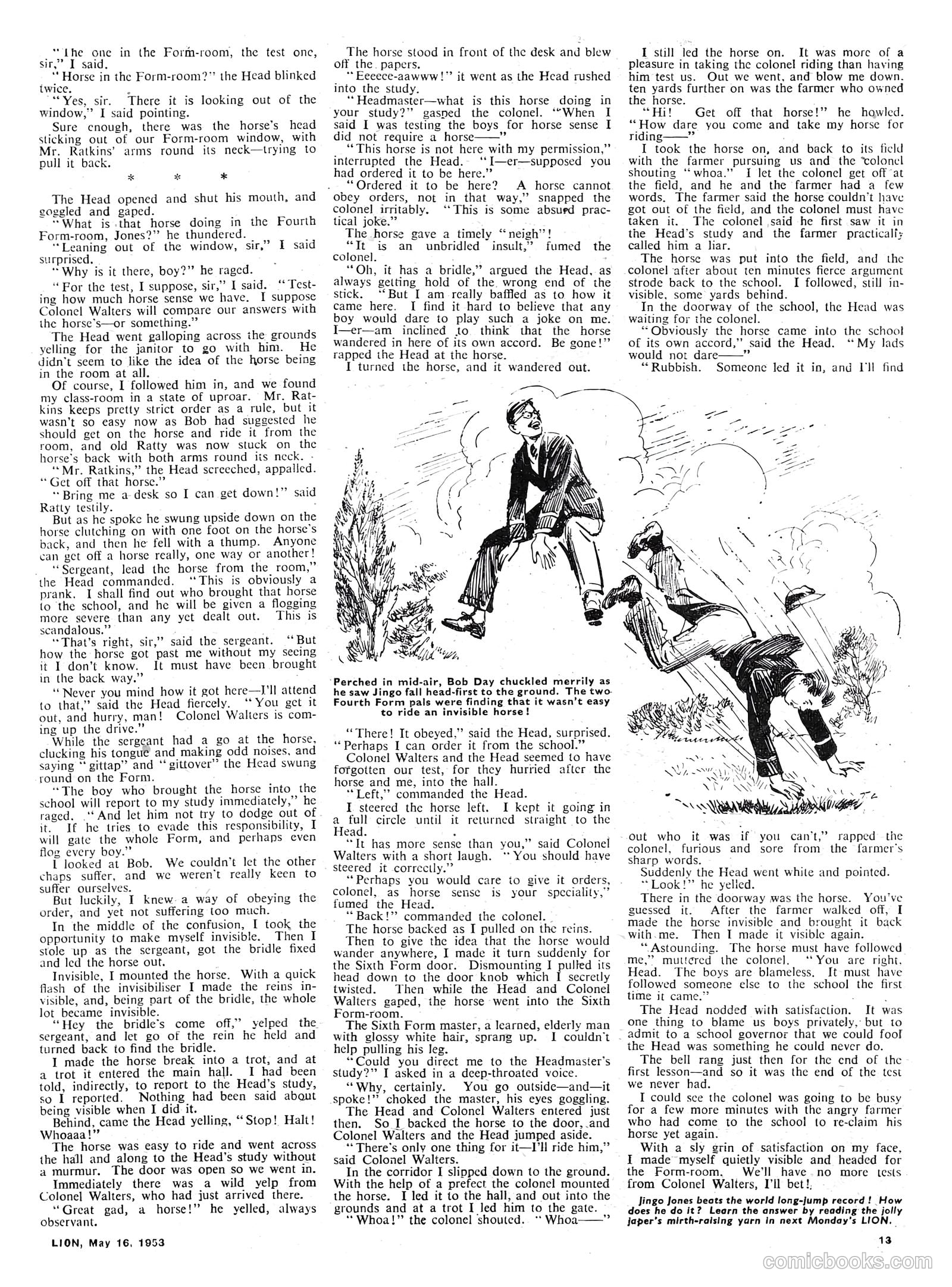 Lion #65 (1953) — page 13 of 20