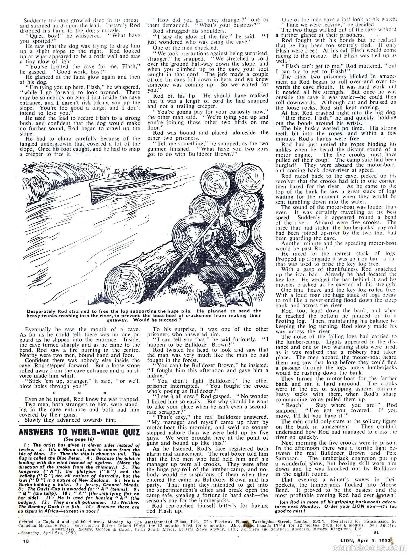 Lion #7 (1952) — page 18 of 20