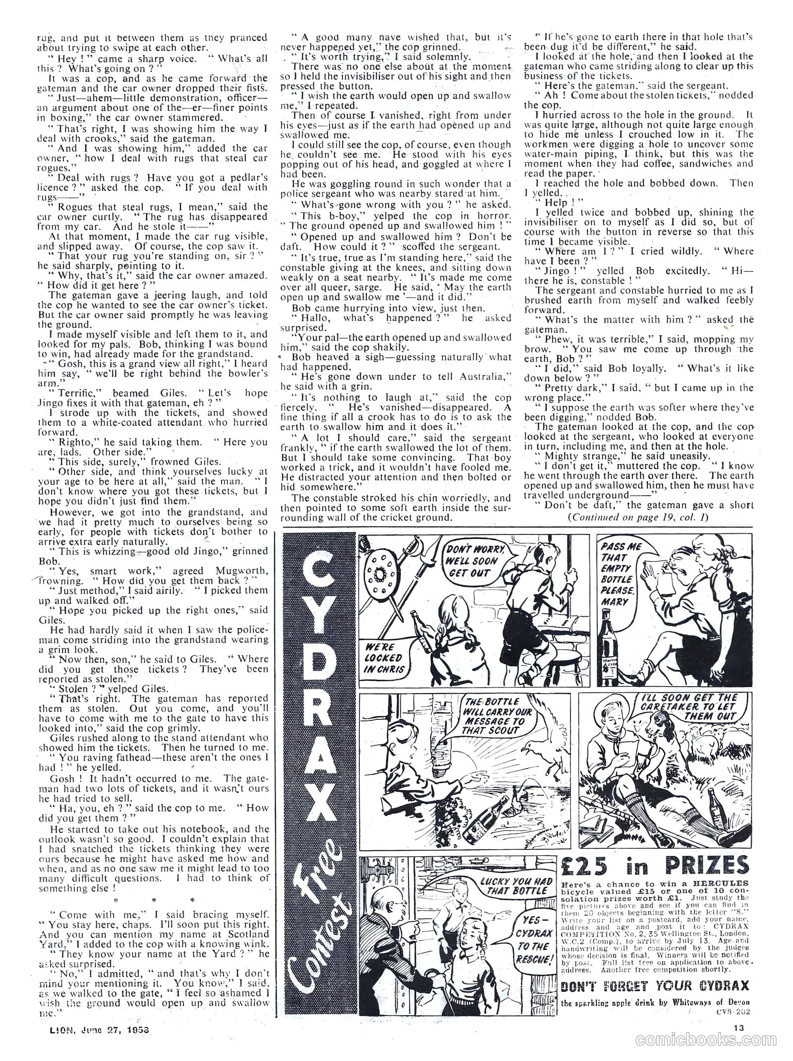 Lion #71 (1953) — page 13 of 20