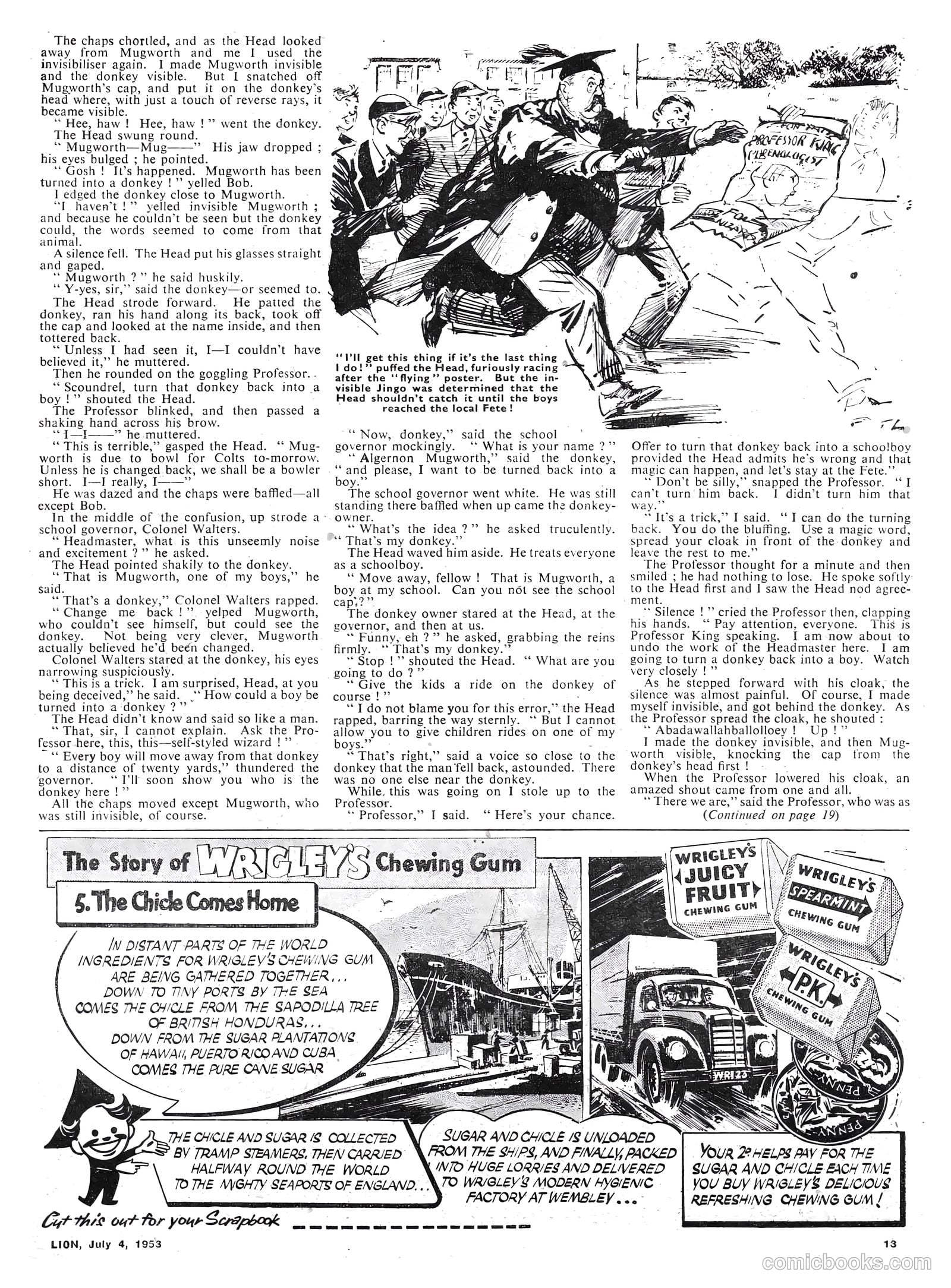 Lion #72 (1953) — page 13 of 20