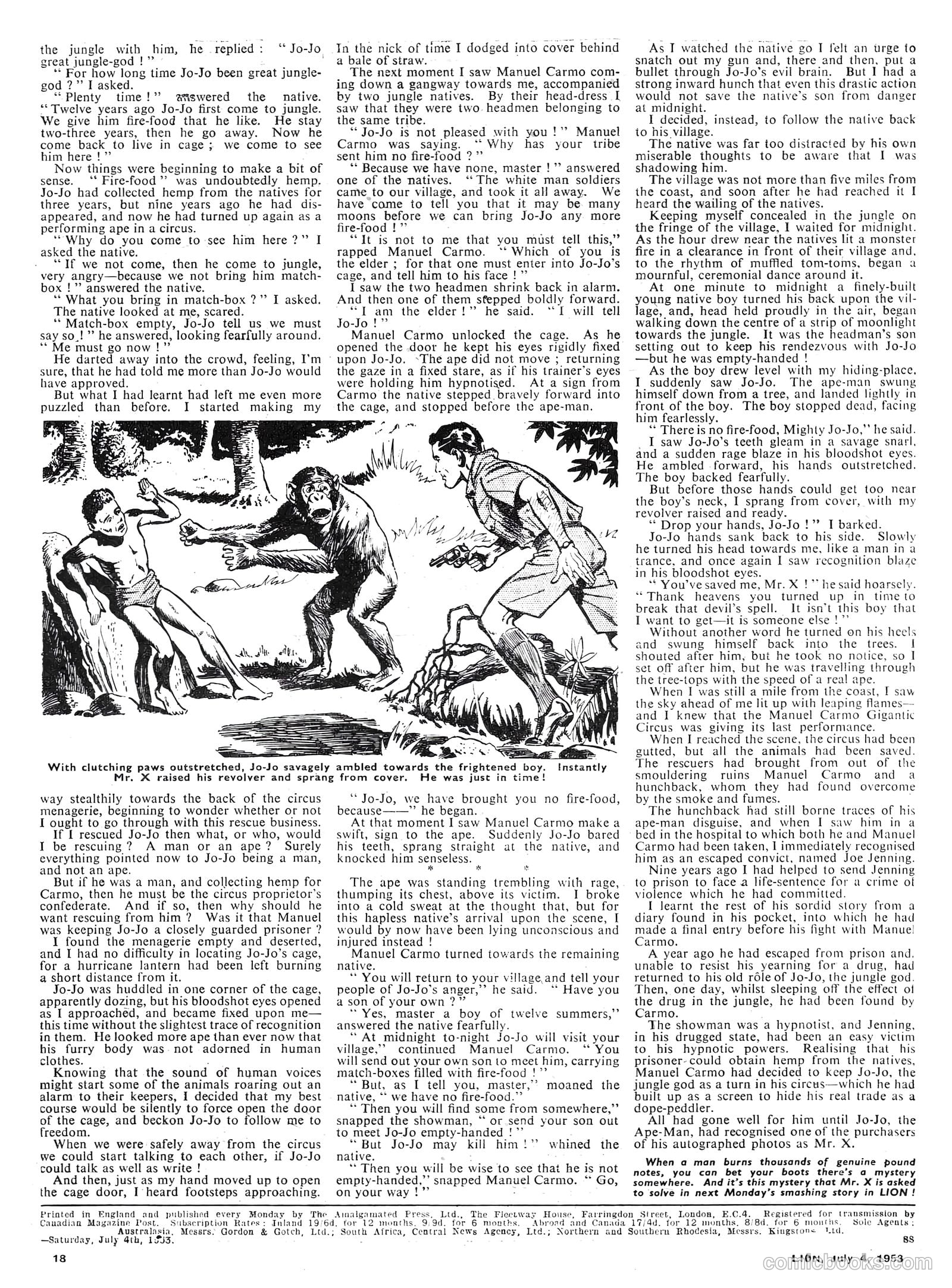 Lion #72 (1953) — page 18 of 20