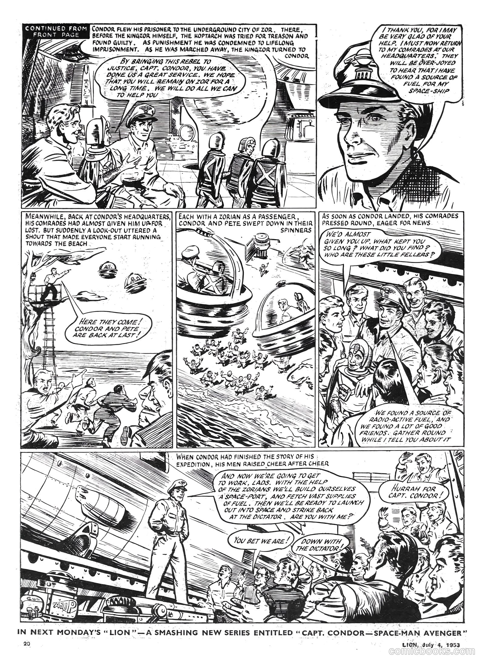 Lion #72 (1953) — page 20 of 20