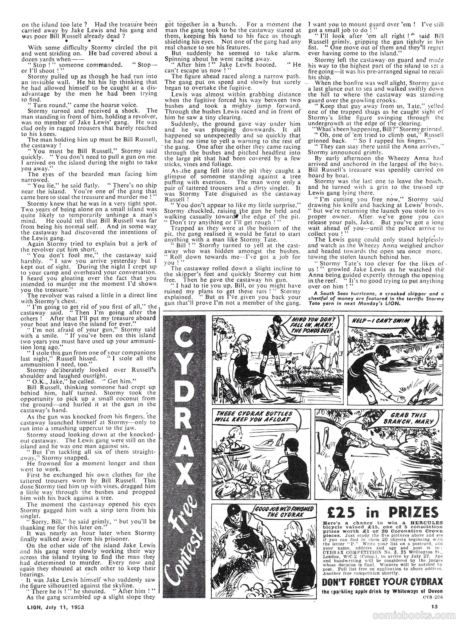 Lion #73 (1953) — page 13 of 20