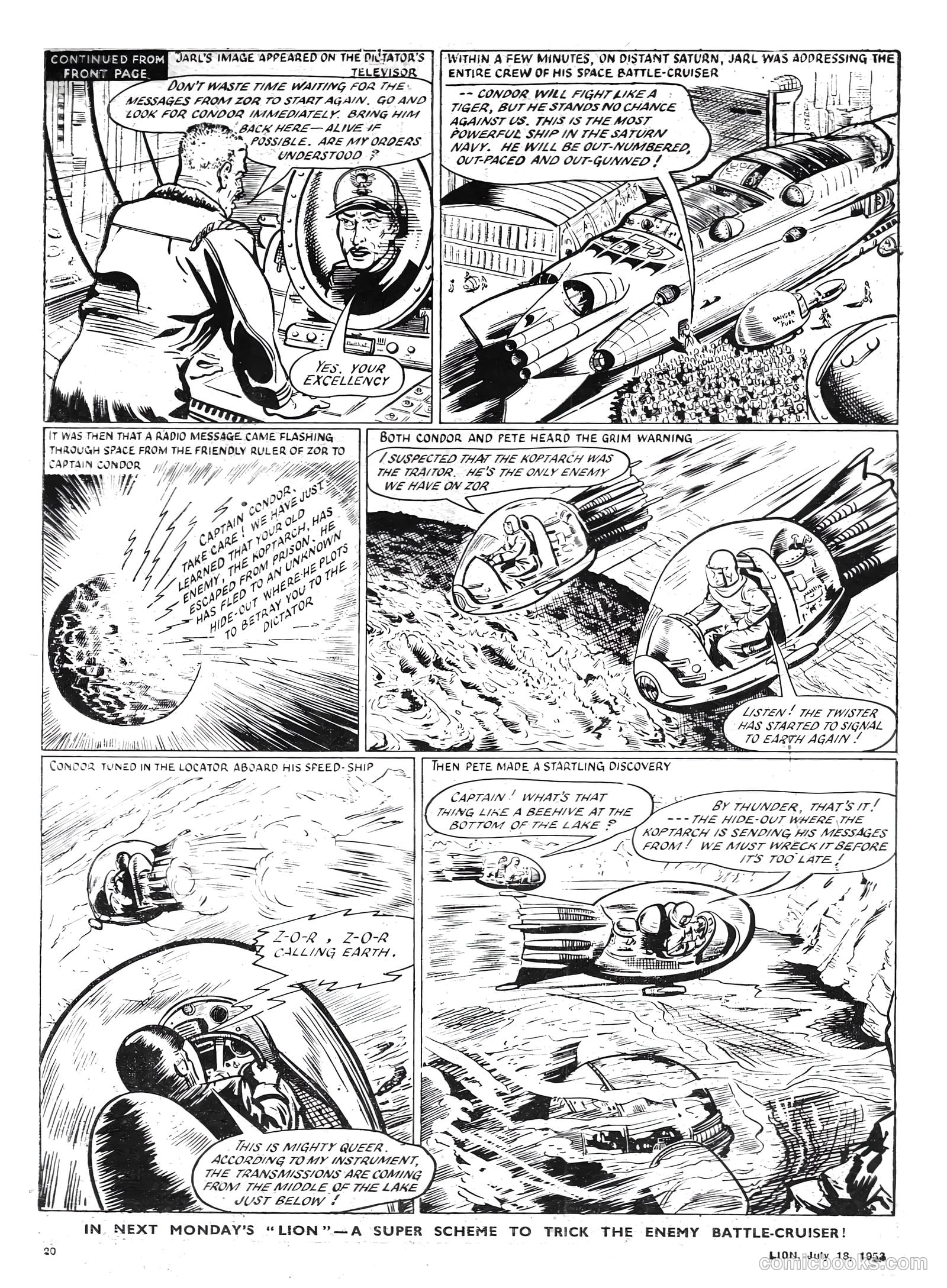 Lion #74 (1953) — page 20 of 20