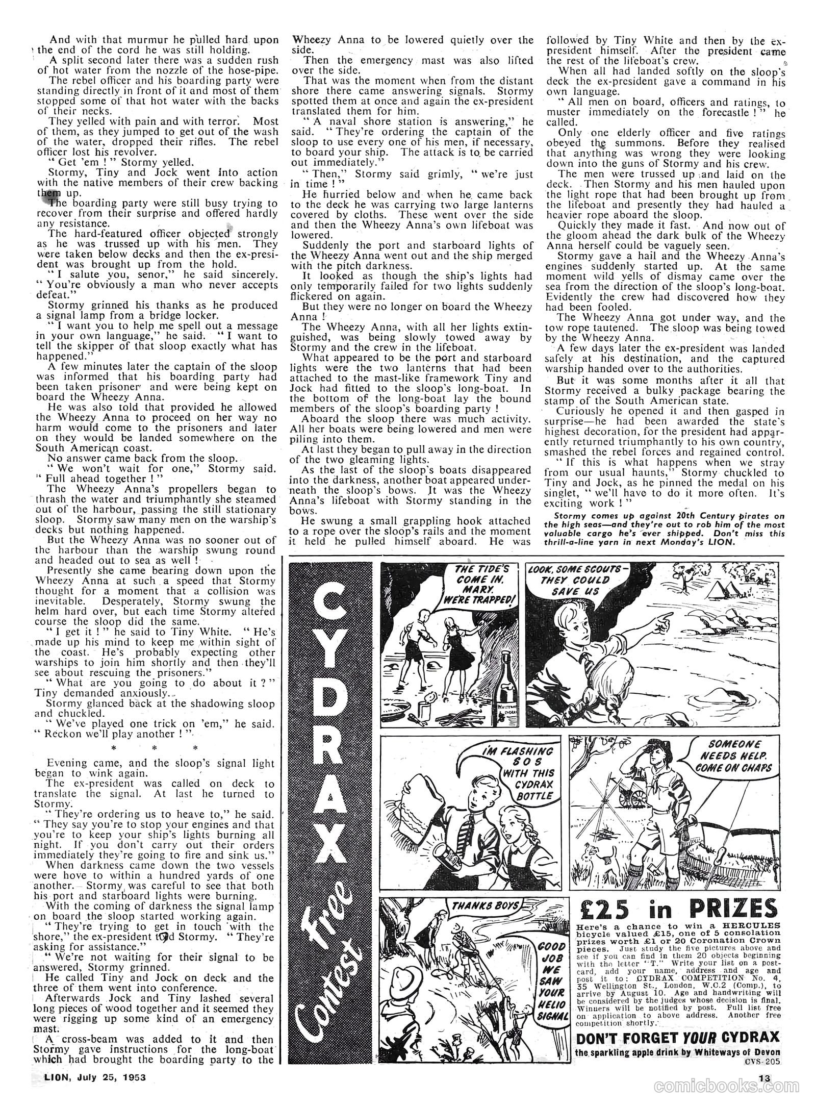 Lion #75 (1953) — page 13 of 20
