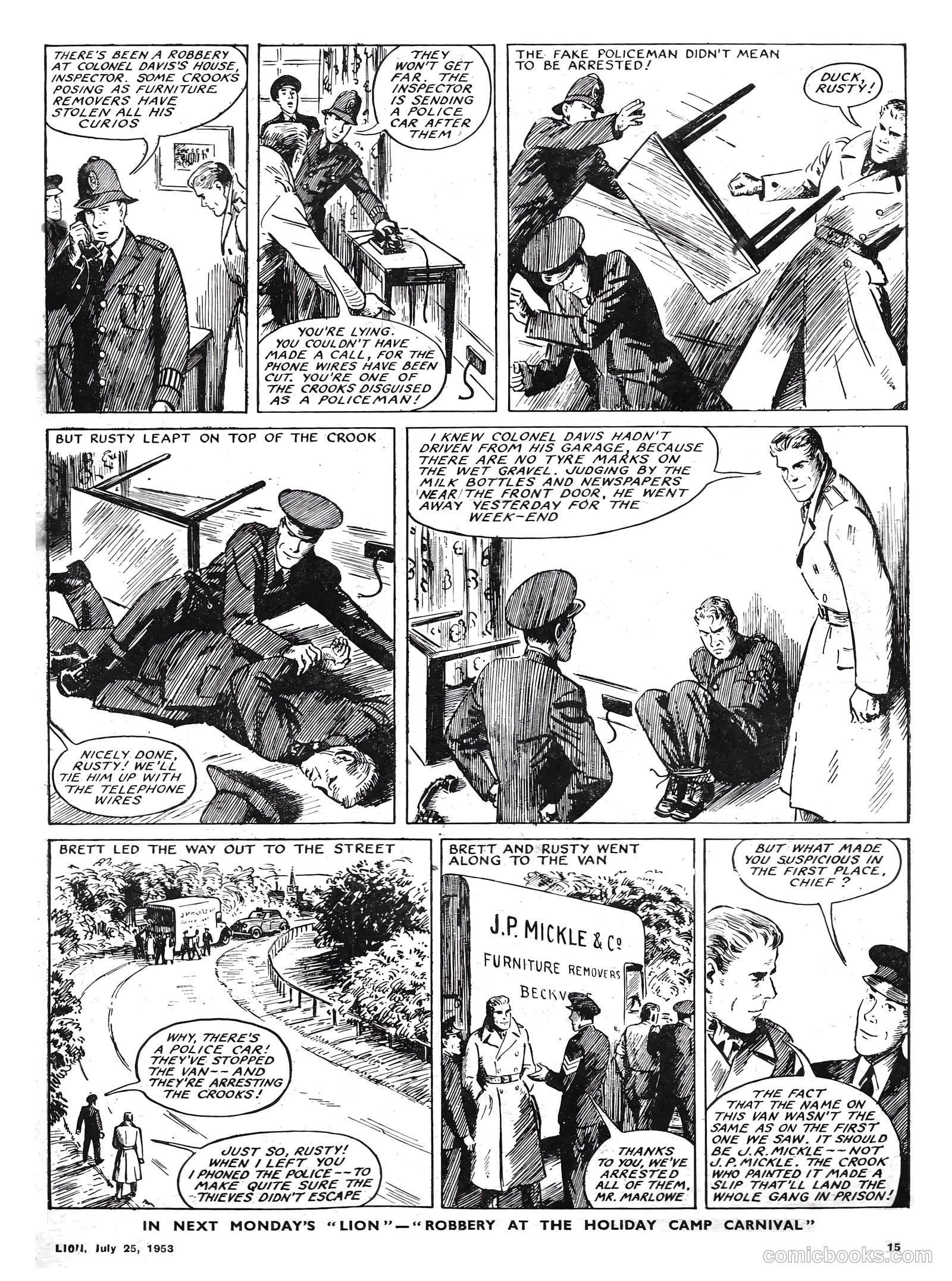 Lion #75 (1953) — page 15 of 20