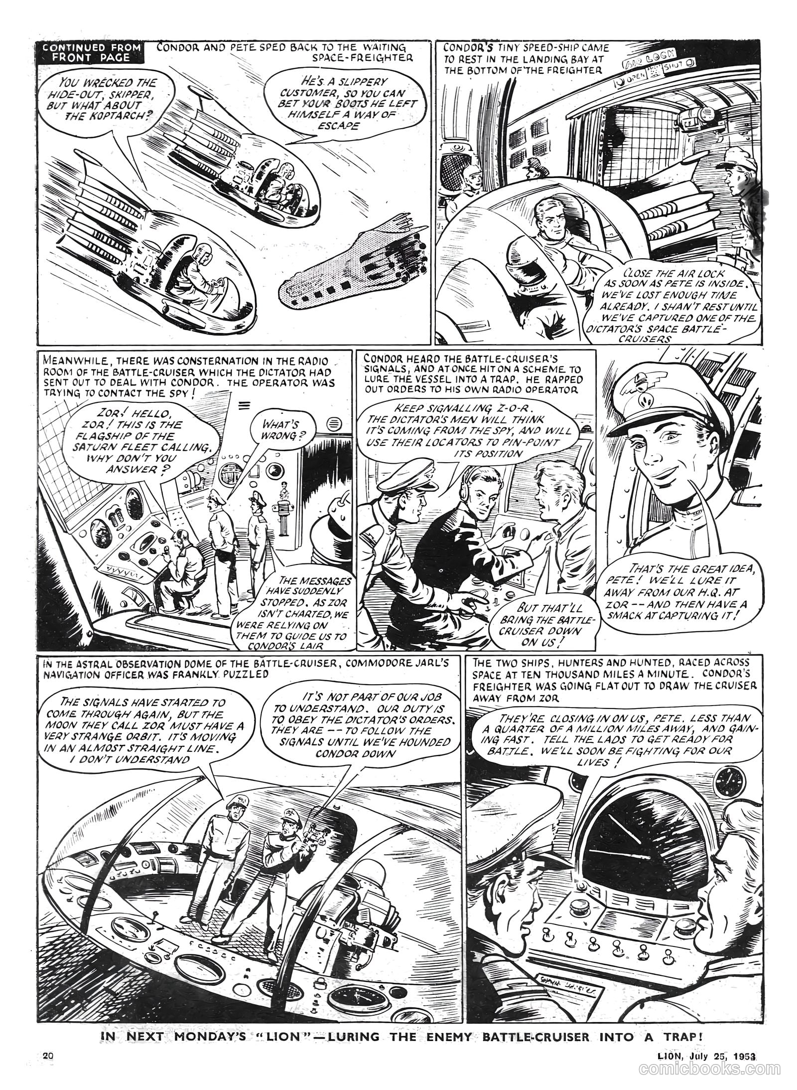 Lion #75 (1953) — page 20 of 20