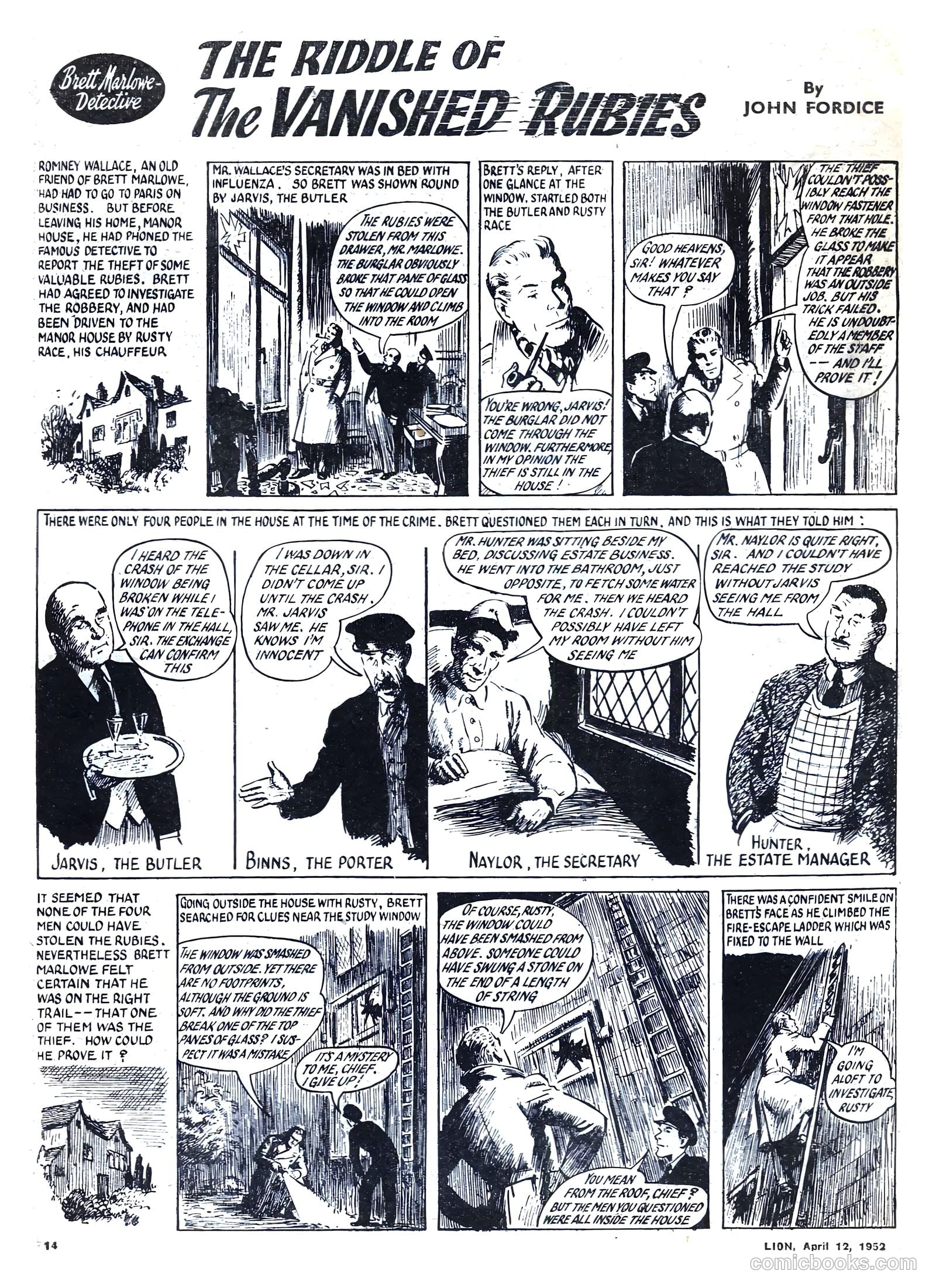 Lion #8 (1952) — page 14 of 20